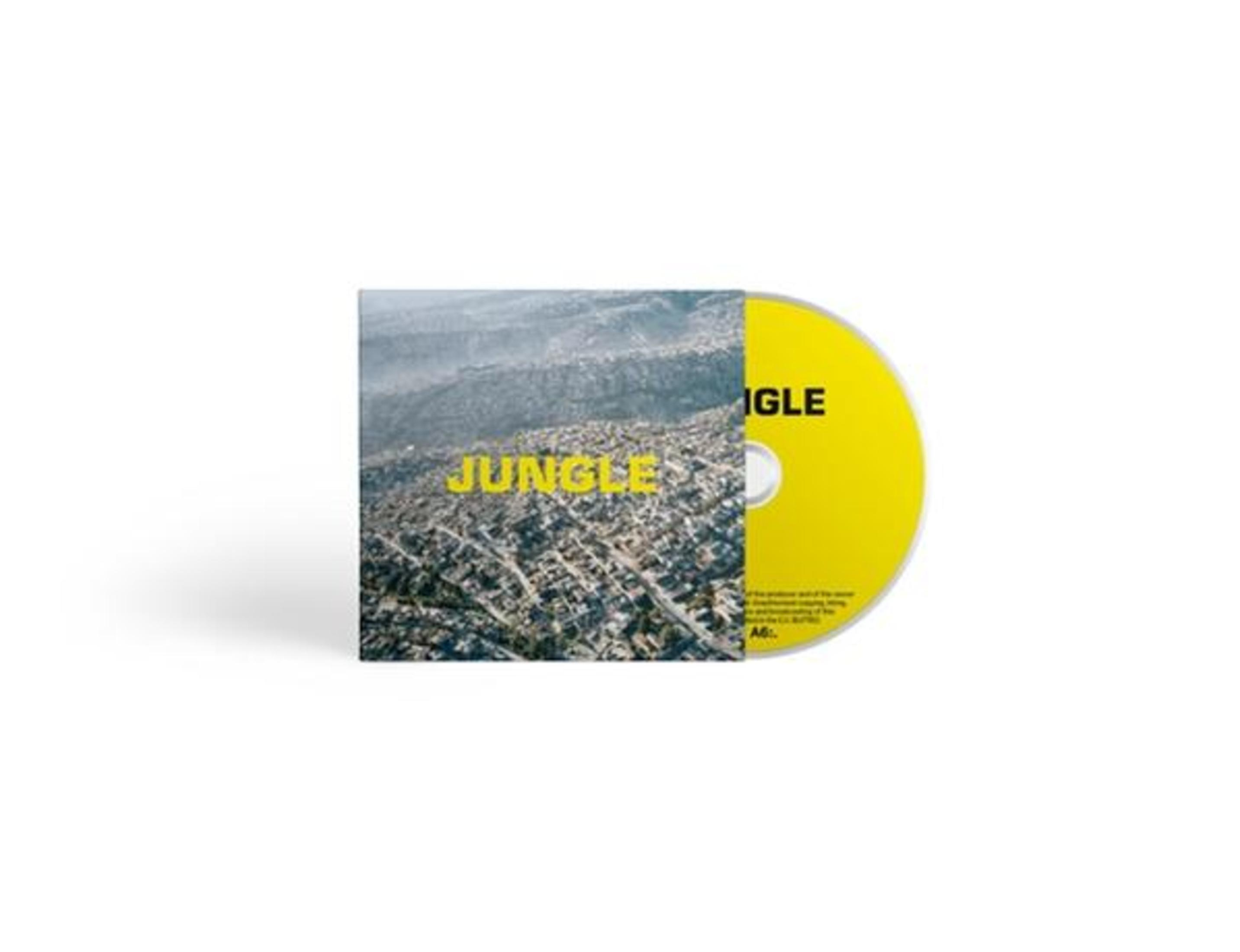 Custodia CD con scritta "JUNGLE" e CD giallo.
