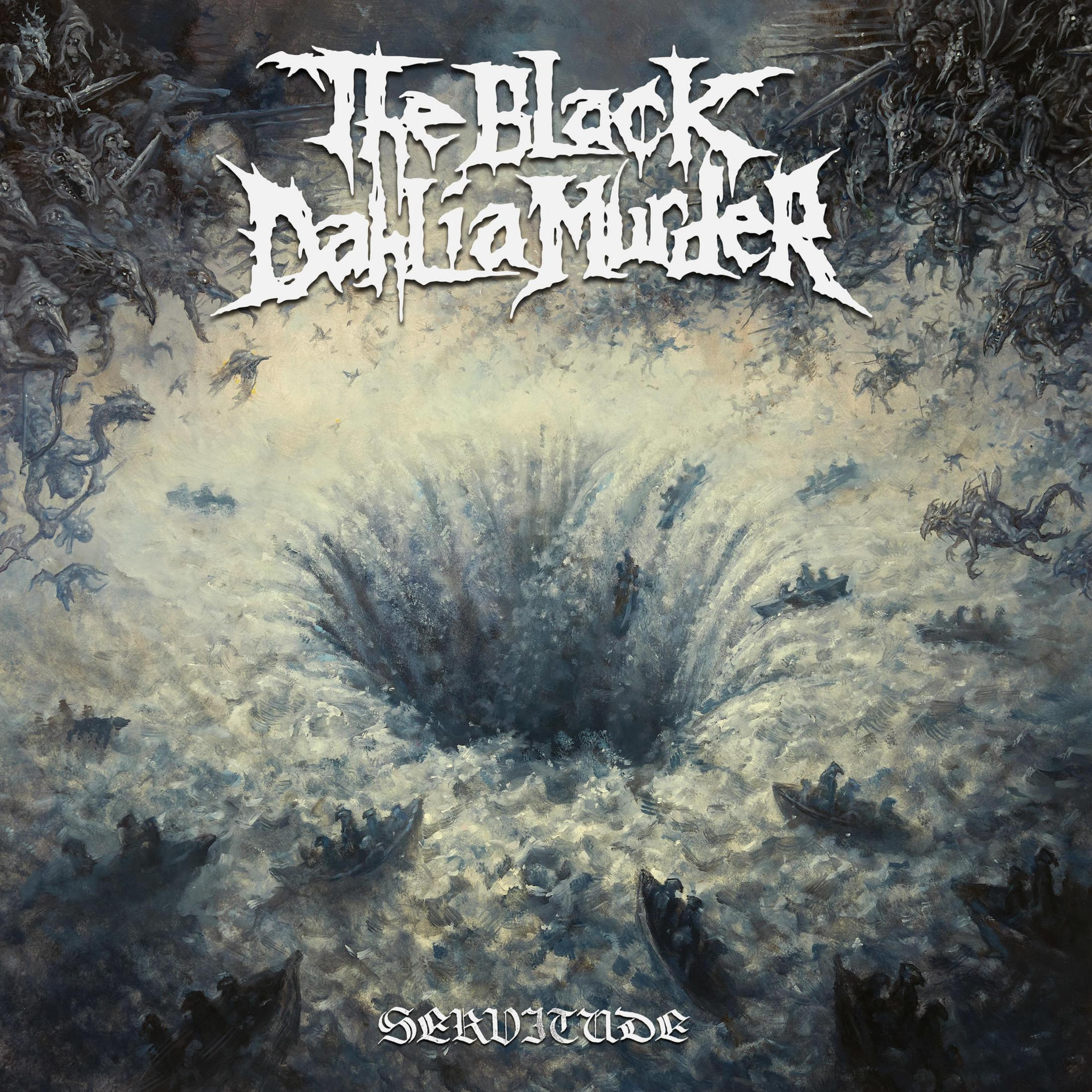 Copertina album The Black Dahlia Murder con creature oscure e barche in un vortice.
