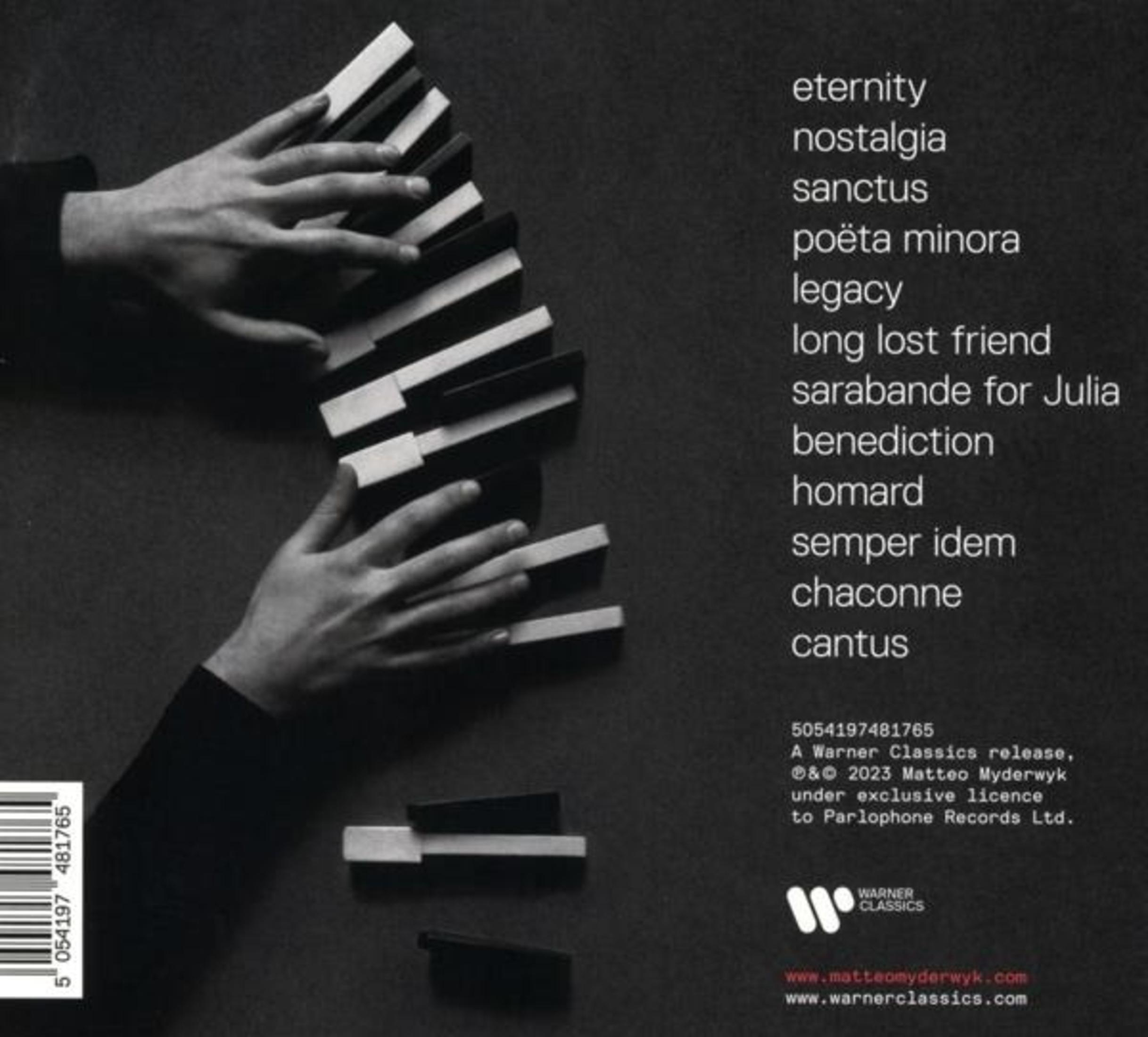 Mani sui tasti del piano, elenco canzoni e informazioni sul copyright.