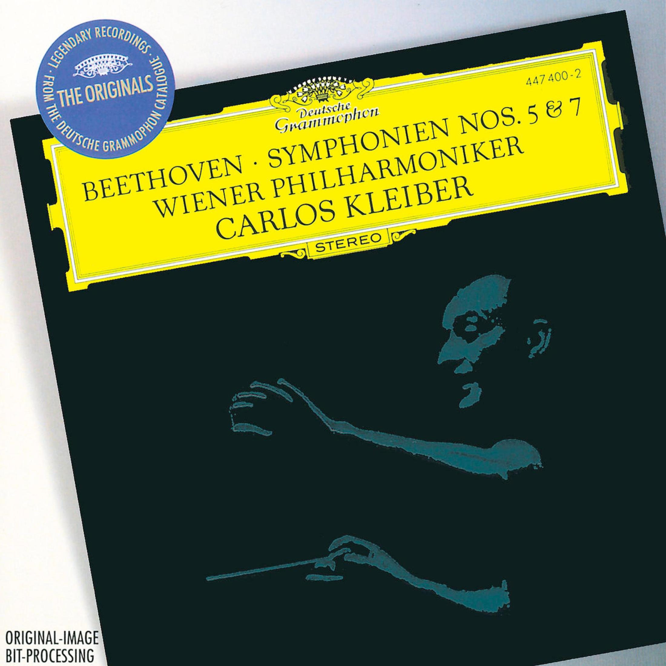 Albumhoes: Beethoven Symfonieën 5 & 7, Wiener Philharmoniker, Carlos Kleiber.