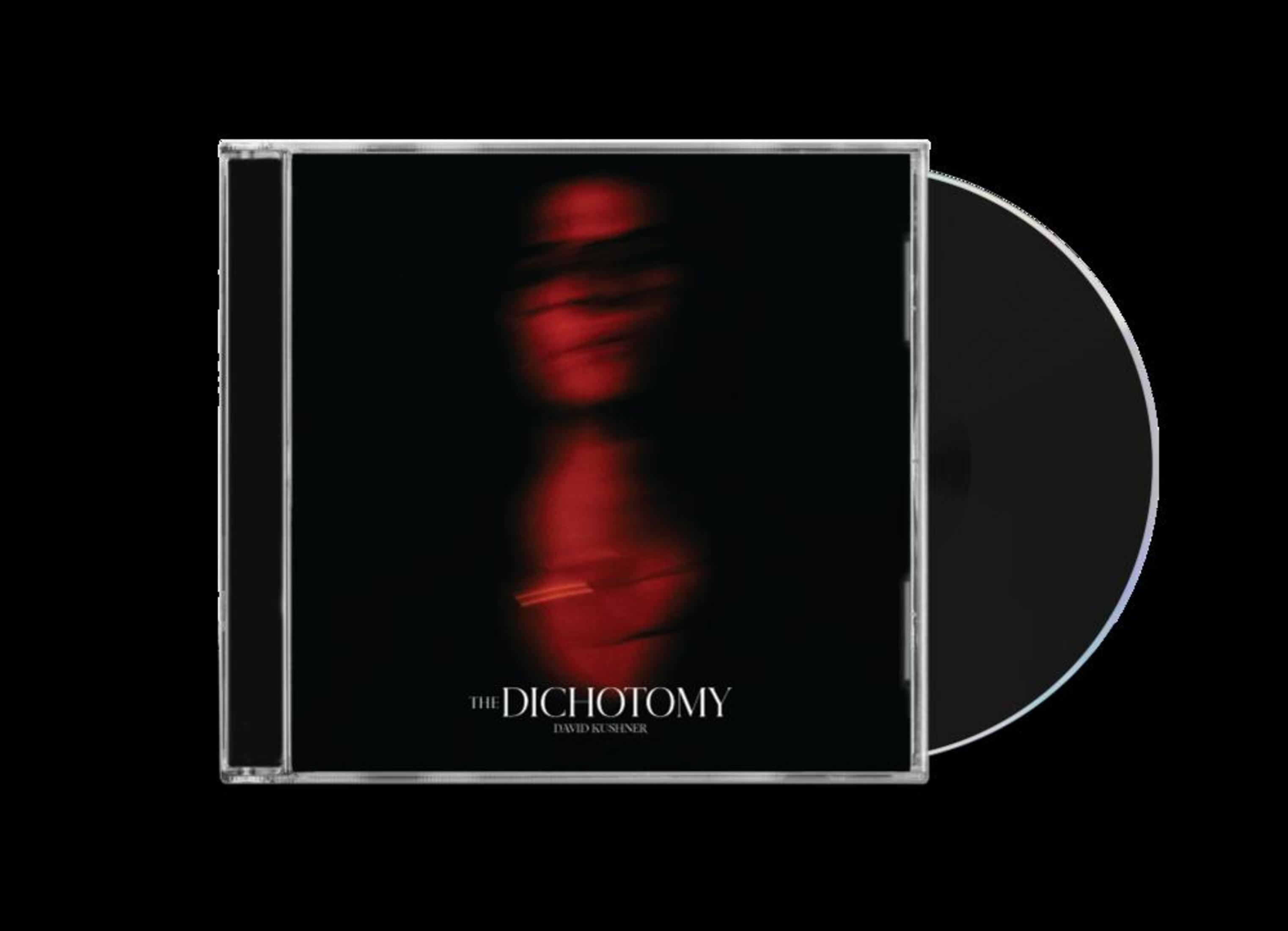Custodia CD con volto rosso sfocato e testo 'The Dichotomy'.