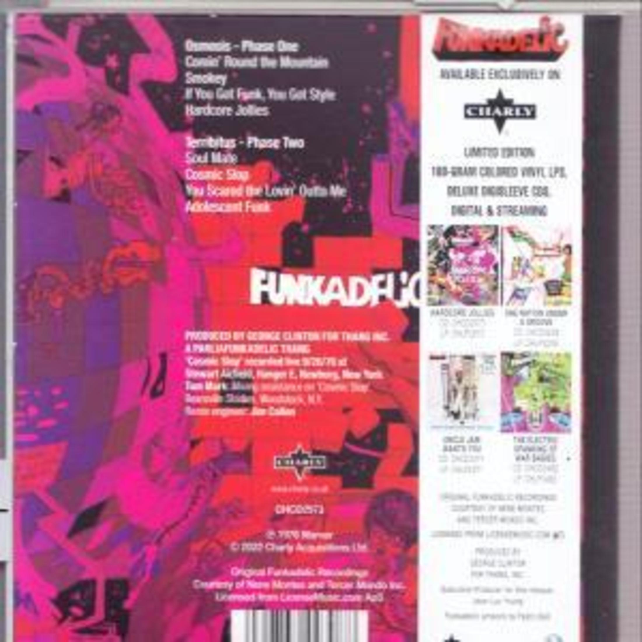 Copertina CD con grafica astratta rosa e viola, elenco brani e nome band.