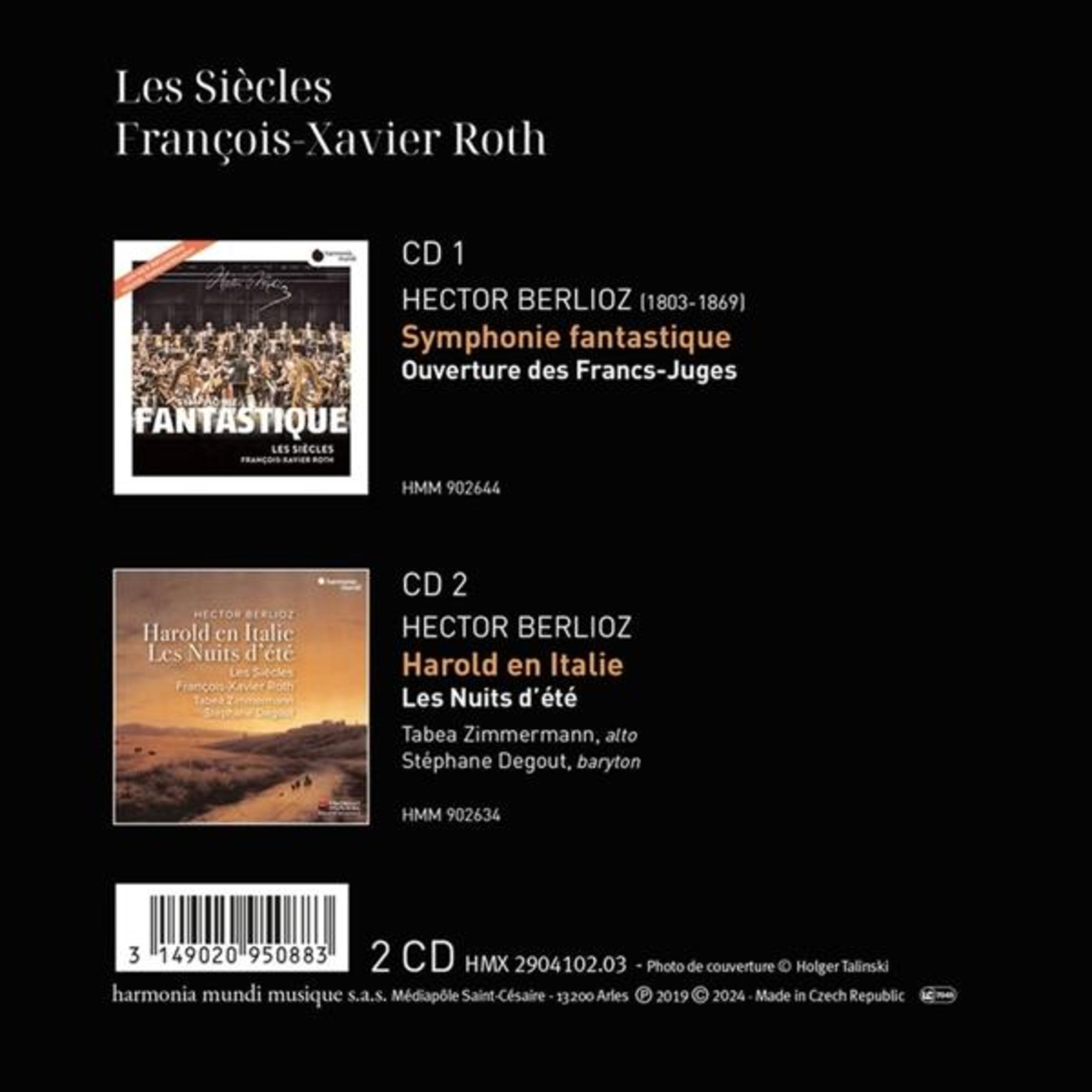Copertina CD: Hector Berlioz, Sinfonia fantastica e Ouverture des Francs-Juges.