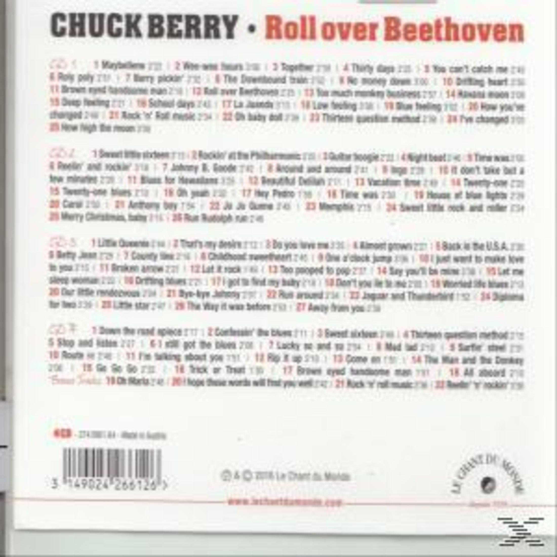Chuck Berry - Roll Over Beethoven, tracklist. Con codice a barre e logo.