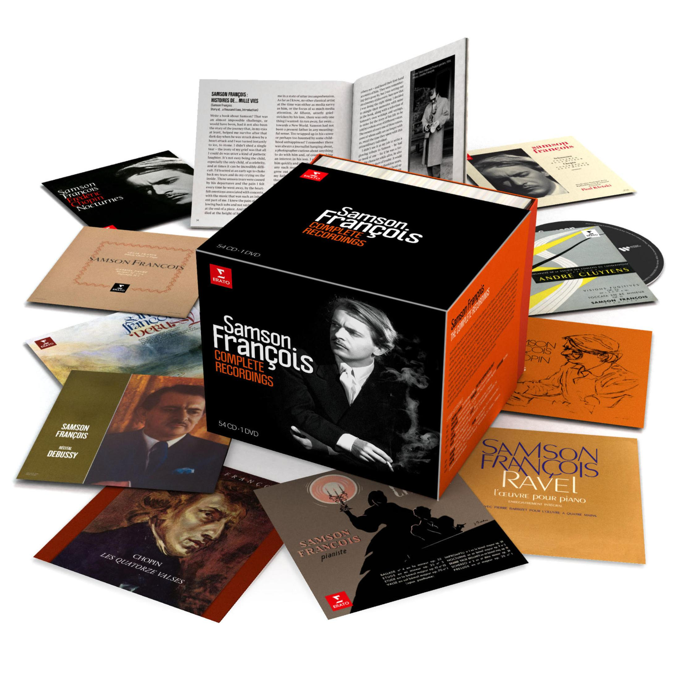 Una collezione delle Registrazioni Complete di Samson François, con CD e DVD.