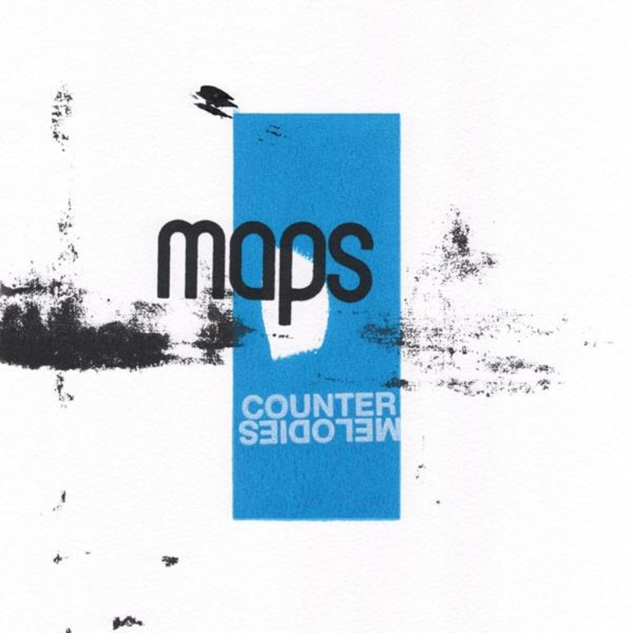 Rettangolo blu con testo 'maps' e 'COUNTER MELODIES'.