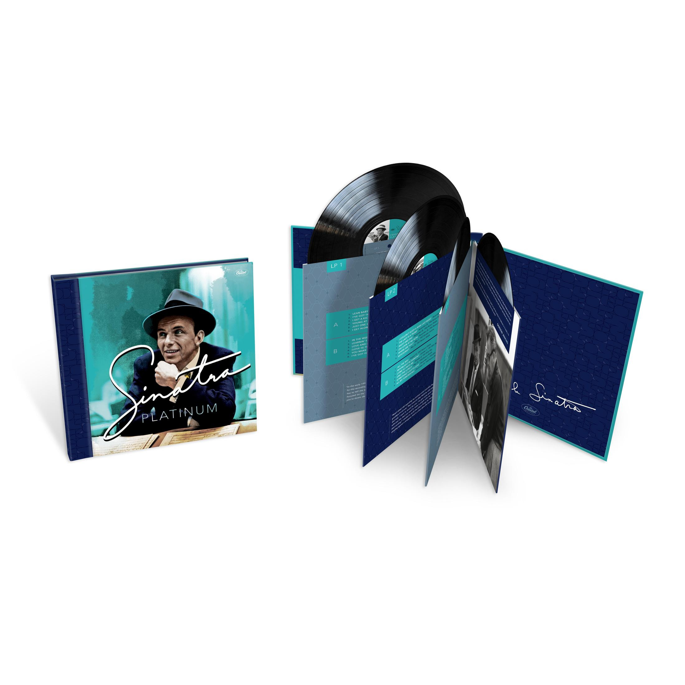 Set vinile Frank Sinatra Platinum con libro e dischi.