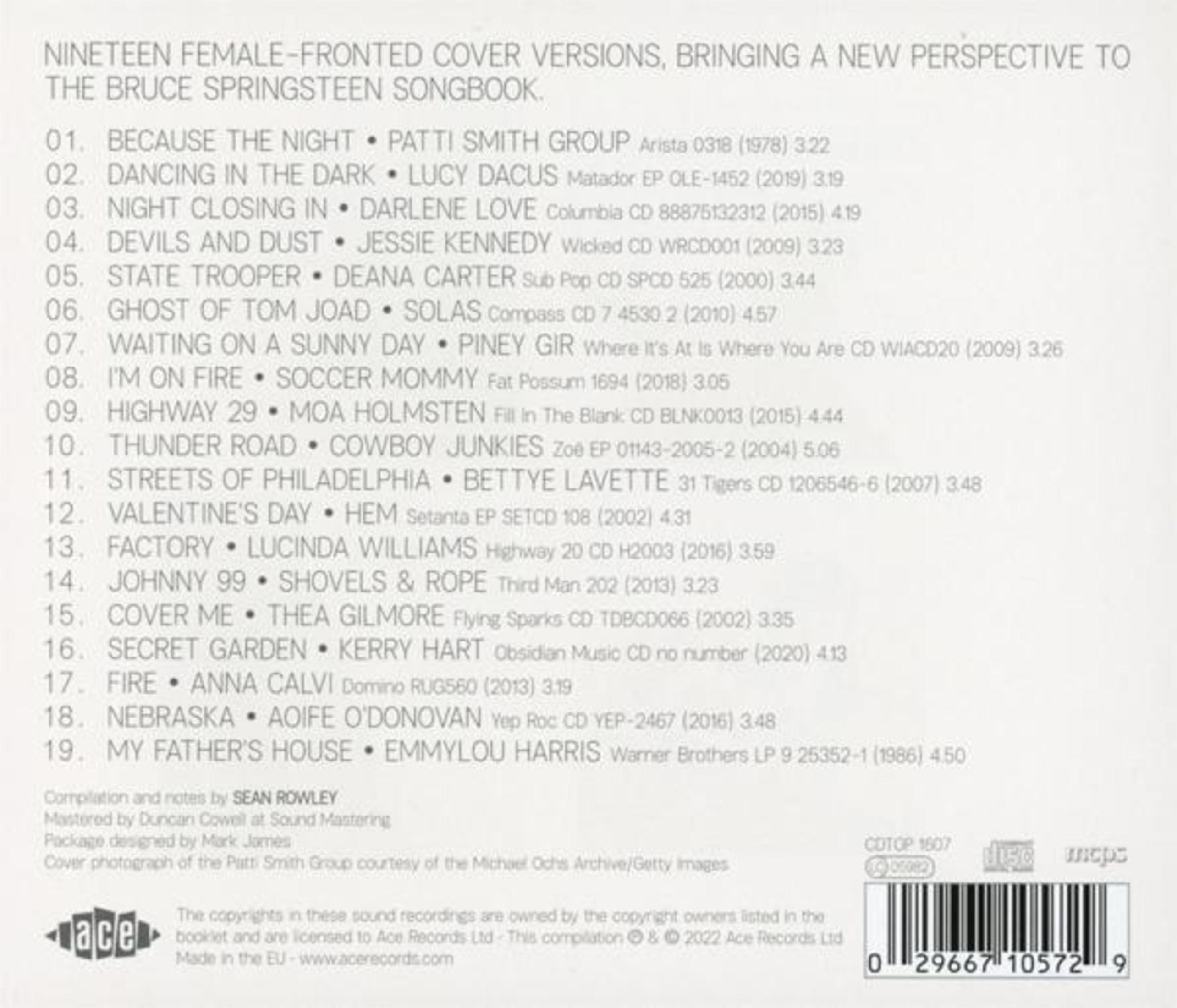 Elenco di canzoni con artisti e durate, Bruce Springsteen Songbook.