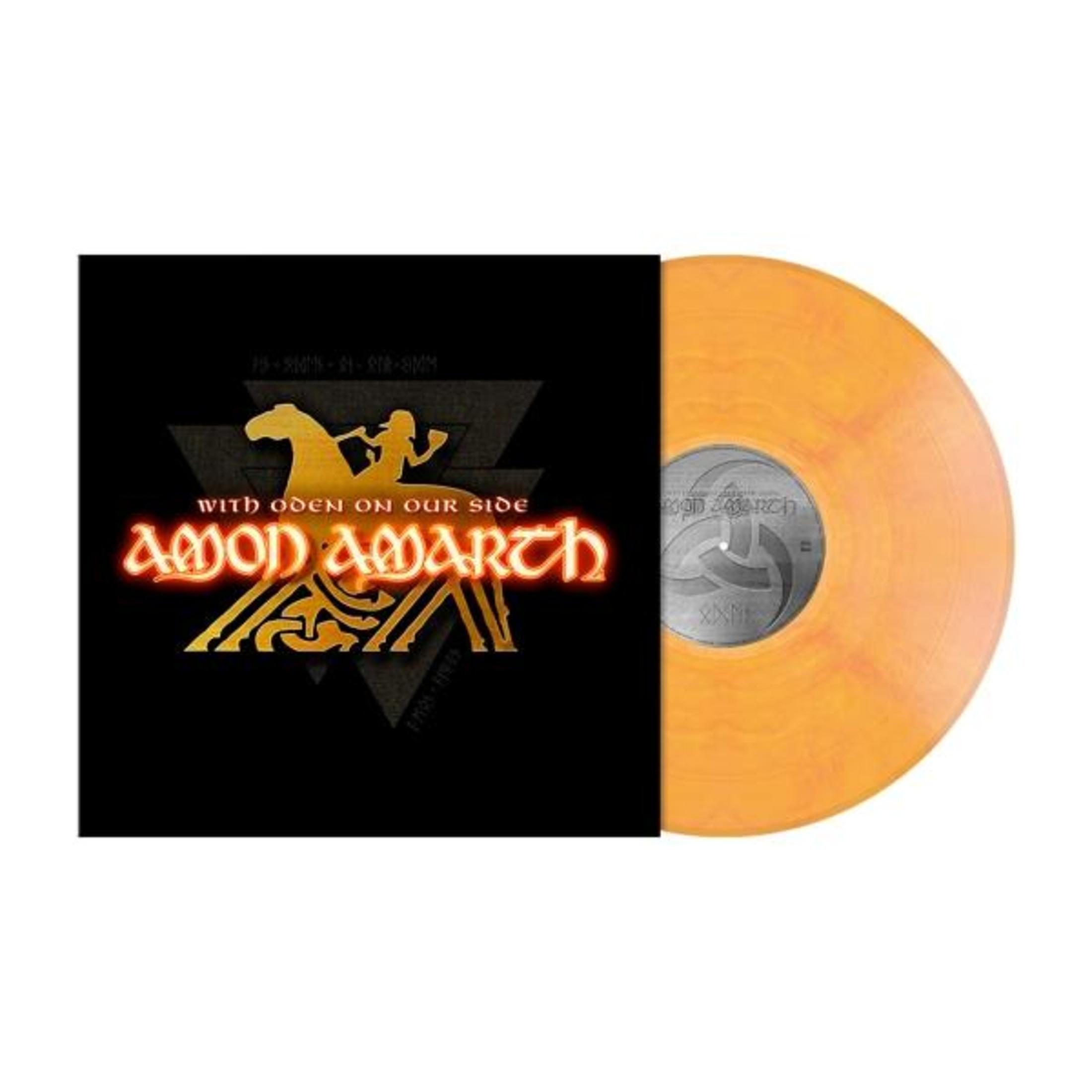 Copertina in vinile nero con logo della band e disco in vinile arancione.
