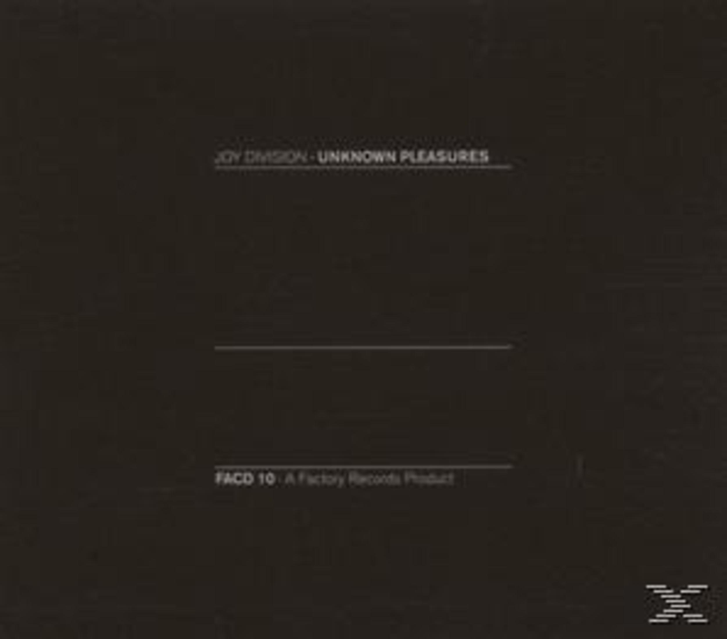 Copertina nera con testo bianco: JOY DIVISION - UNKNOWN PLEASURES.
