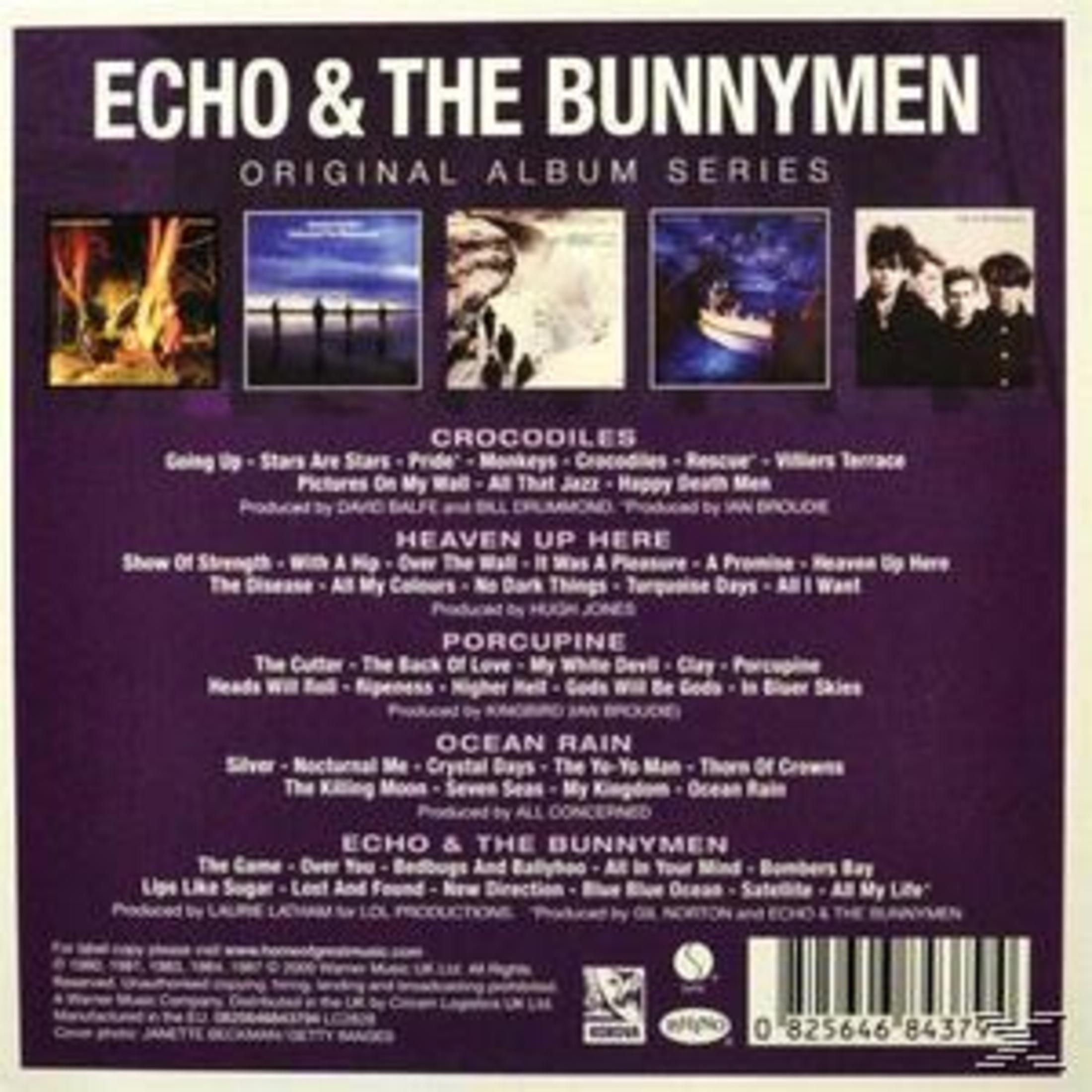 Retro dell'album Echo & The Bunnymen con copertine e tracklist.