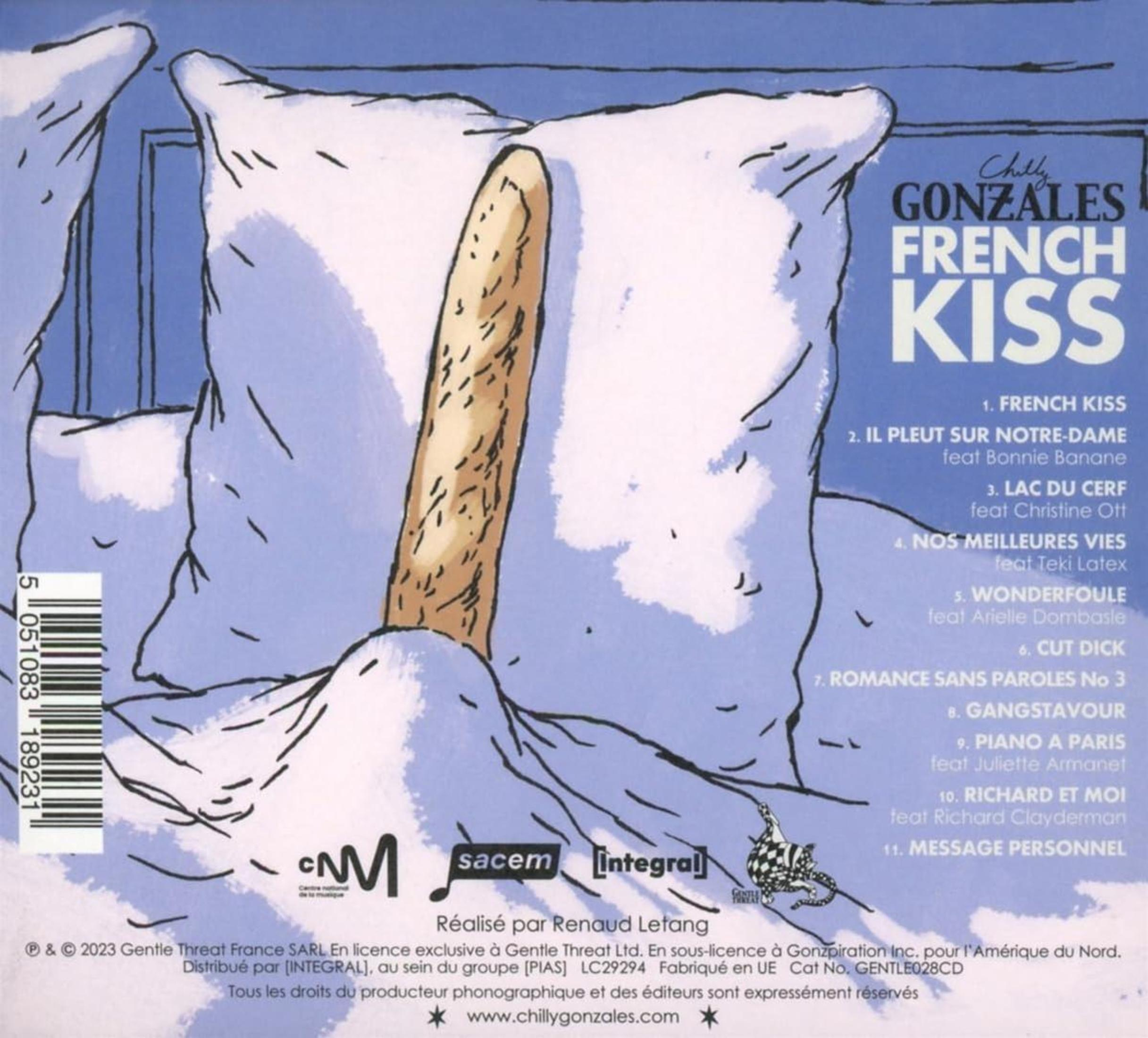Copertina dell'album di Chilly Gonzales con una baguette tra due cuscini.