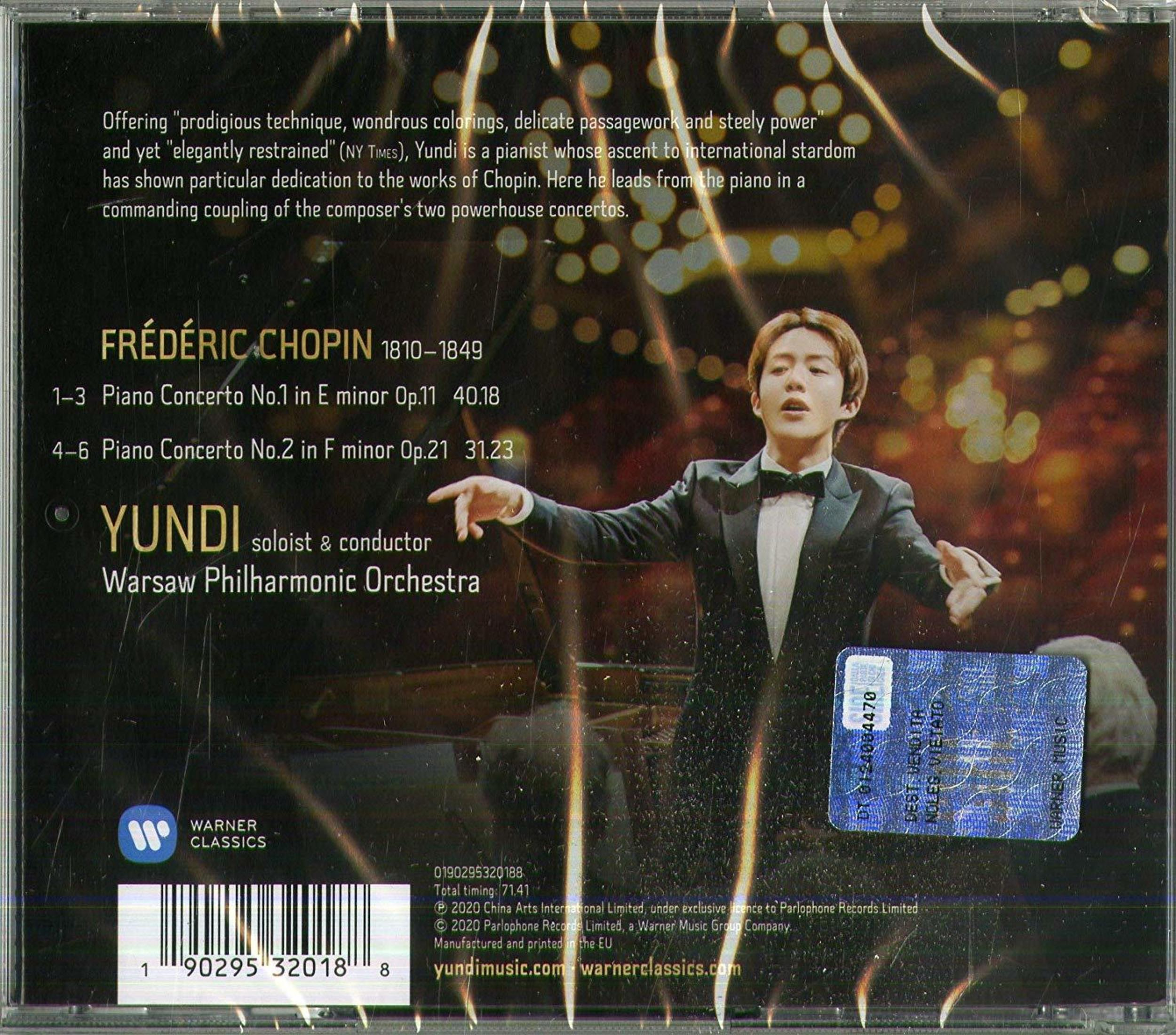Yundi Li dirige la Warsaw Philharmonic Orchestra, eseguendo concerti di Chopin.
