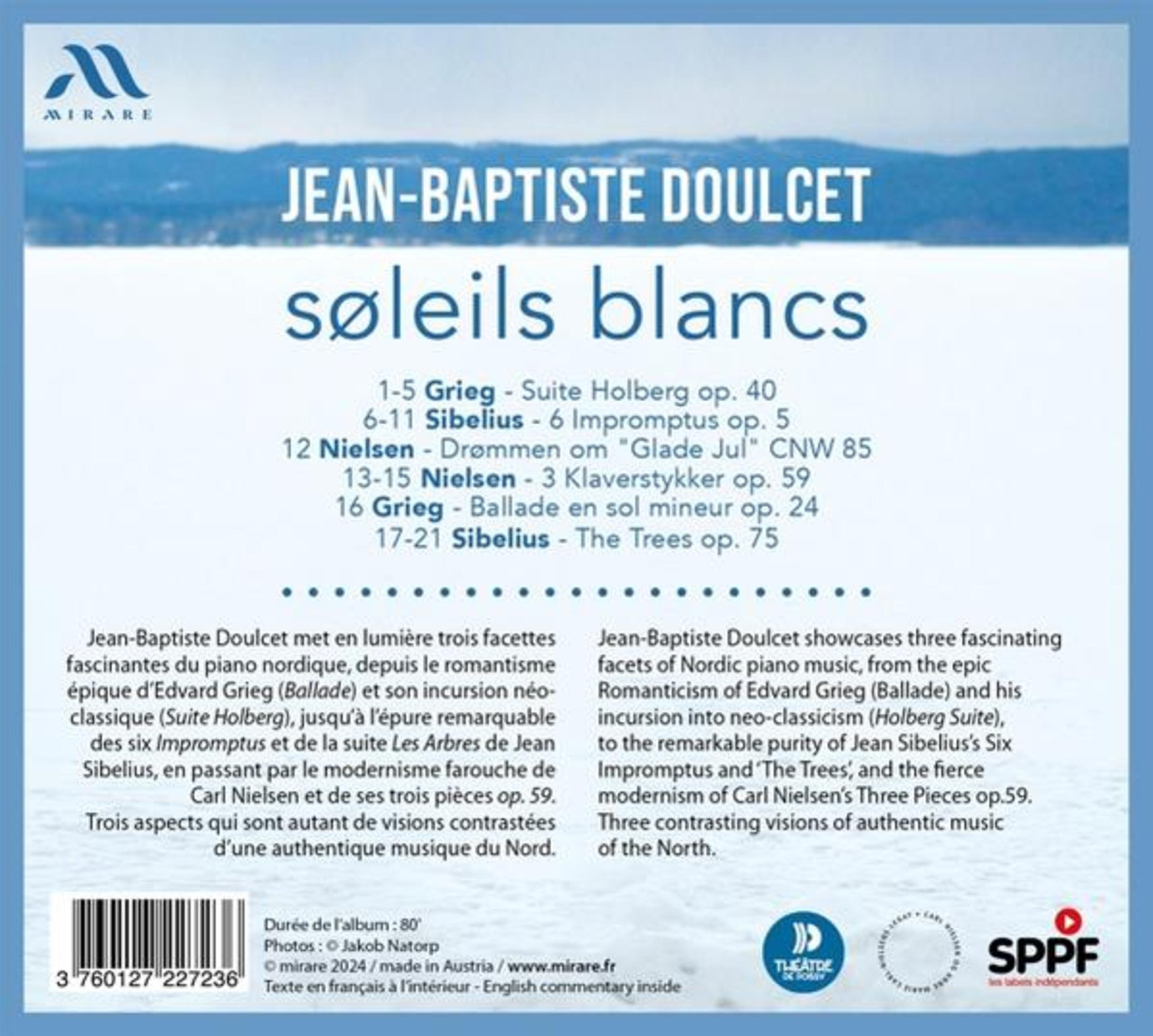 Copertina CD con testo su Jean-Baptiste Doulcet e brani musicali.