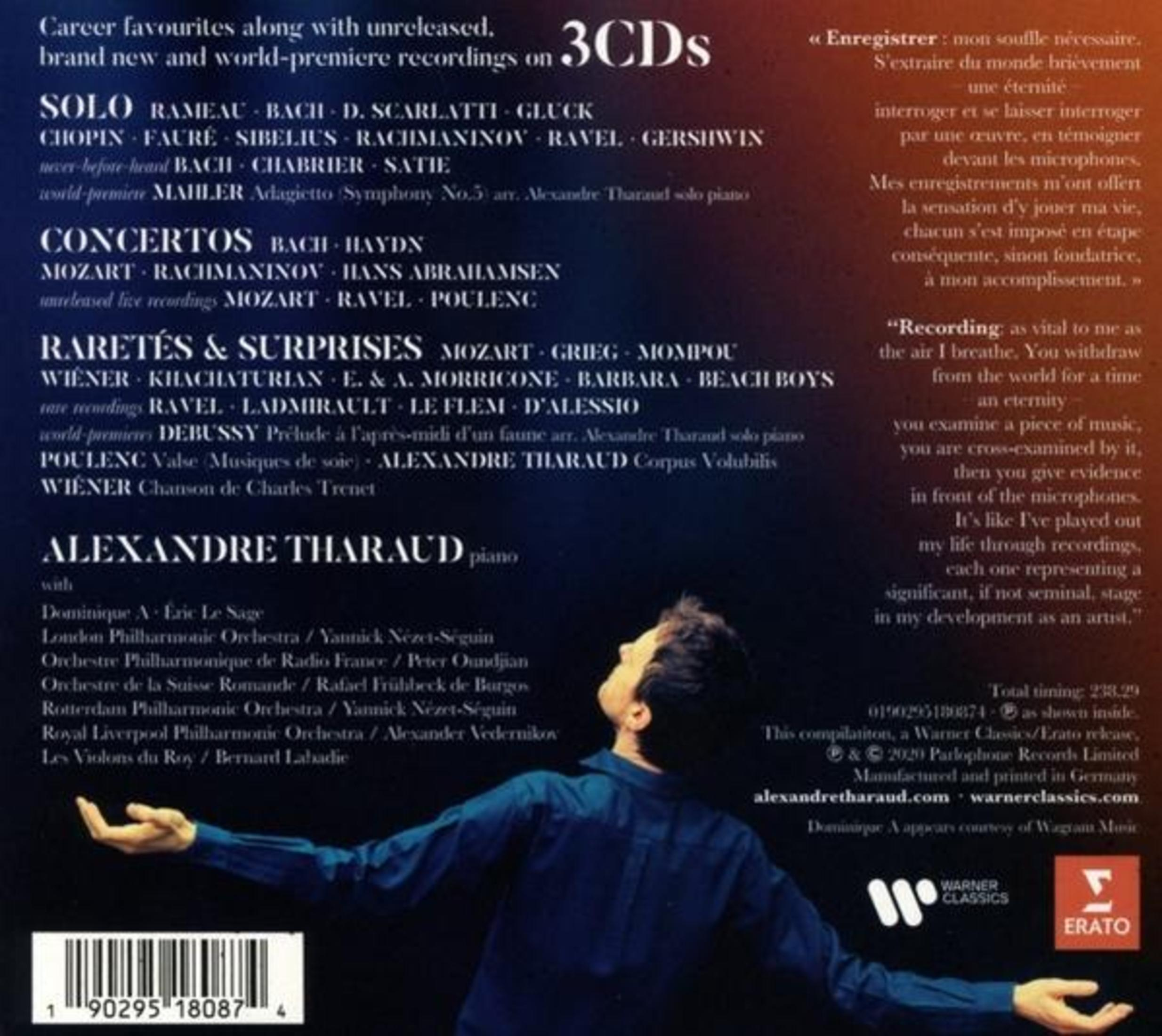 Copertina album con testo sulla musica classica e un uomo.