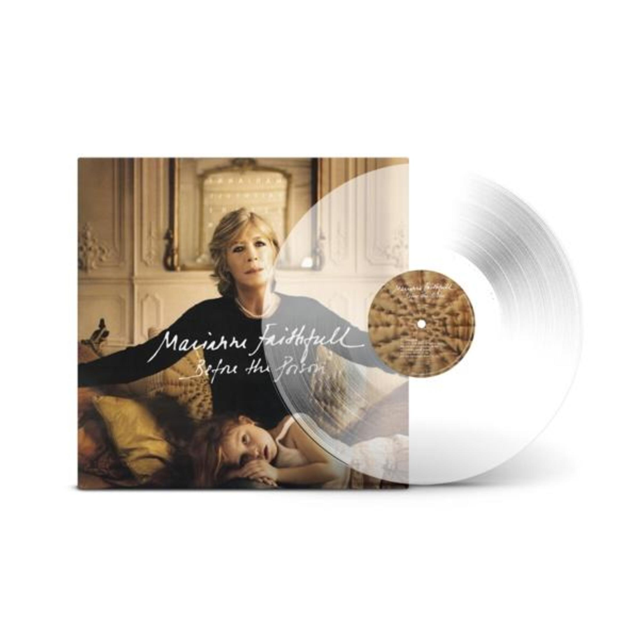 Copertina dell'album 'Before the Poison' di Marianne Faithfull, con lei e un bambino.