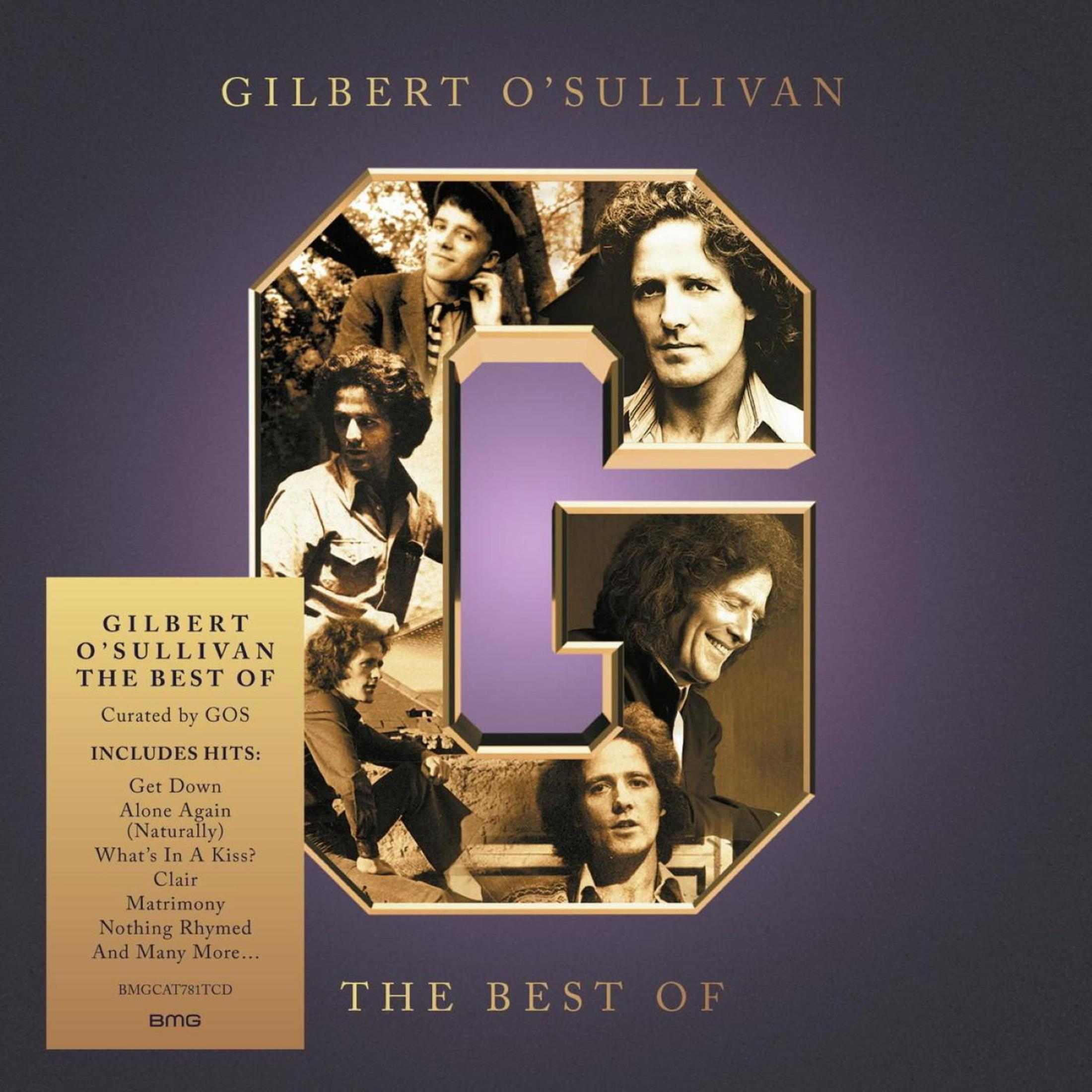 Copertina dell'album "The Best Of" di Gilbert O'Sullivan, con foto.