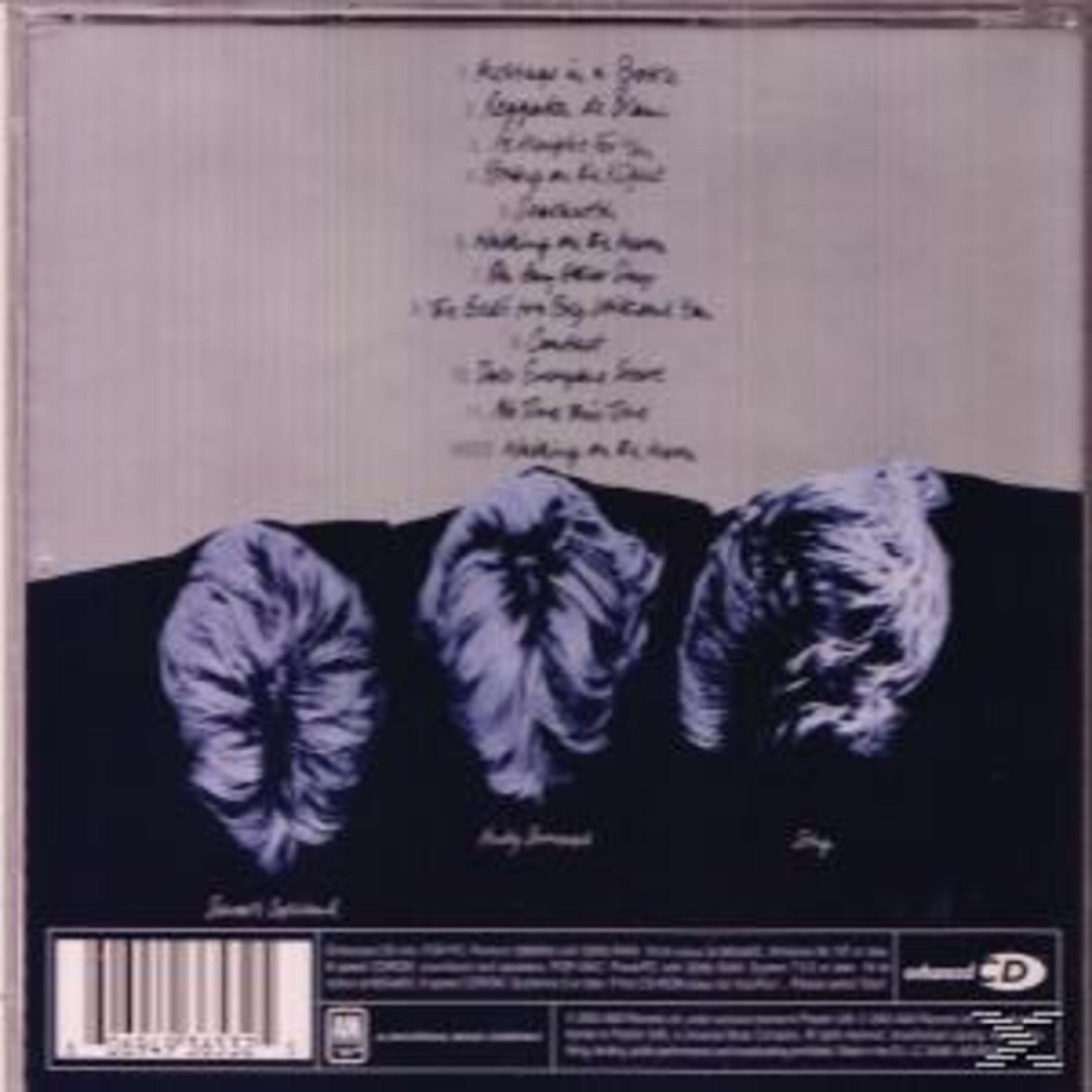 Retro copertina CD con tracklist e tre ritratti.