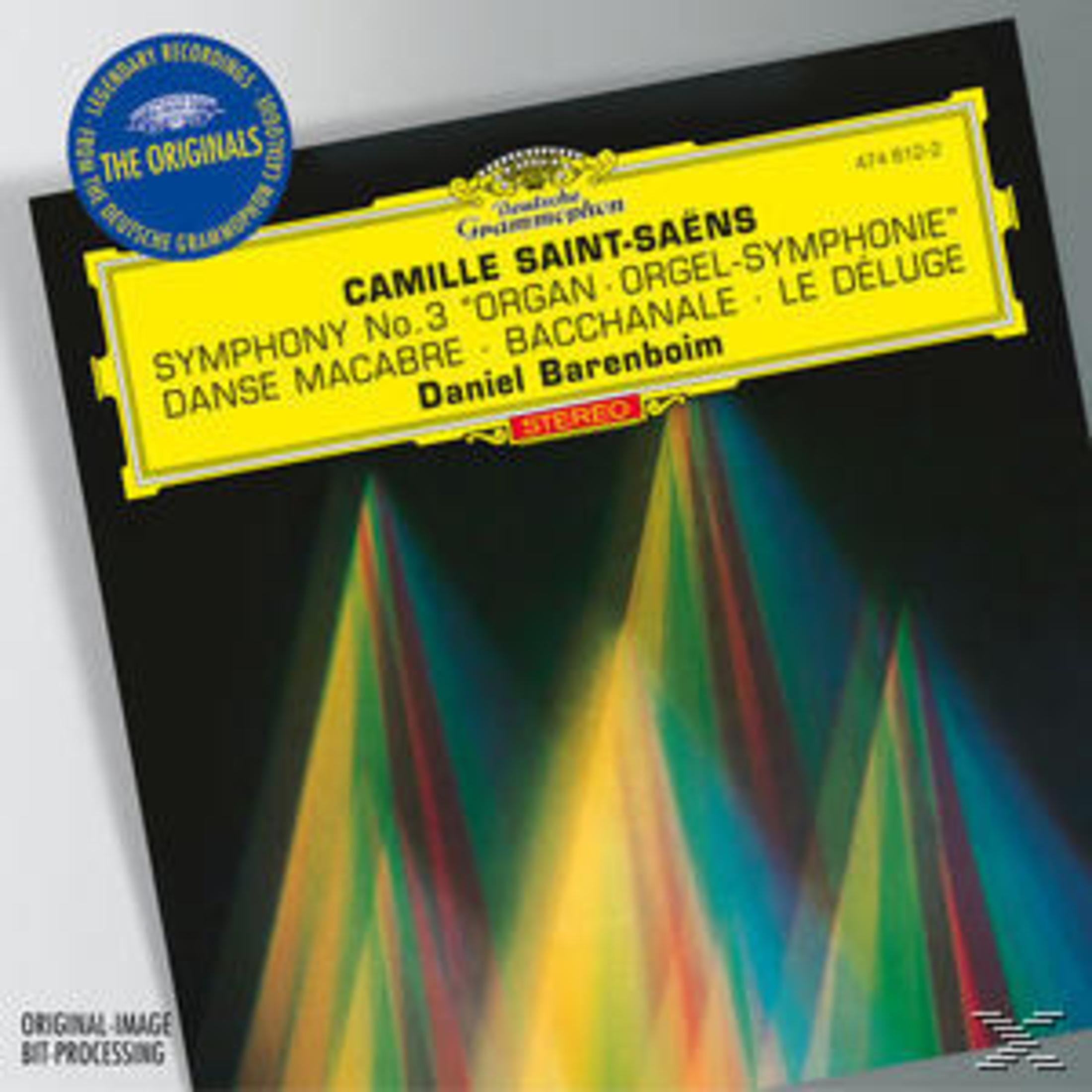 Copertina album con Sinfonia n.3 di Camille Saint-Saëns, Daniel Barenboim.