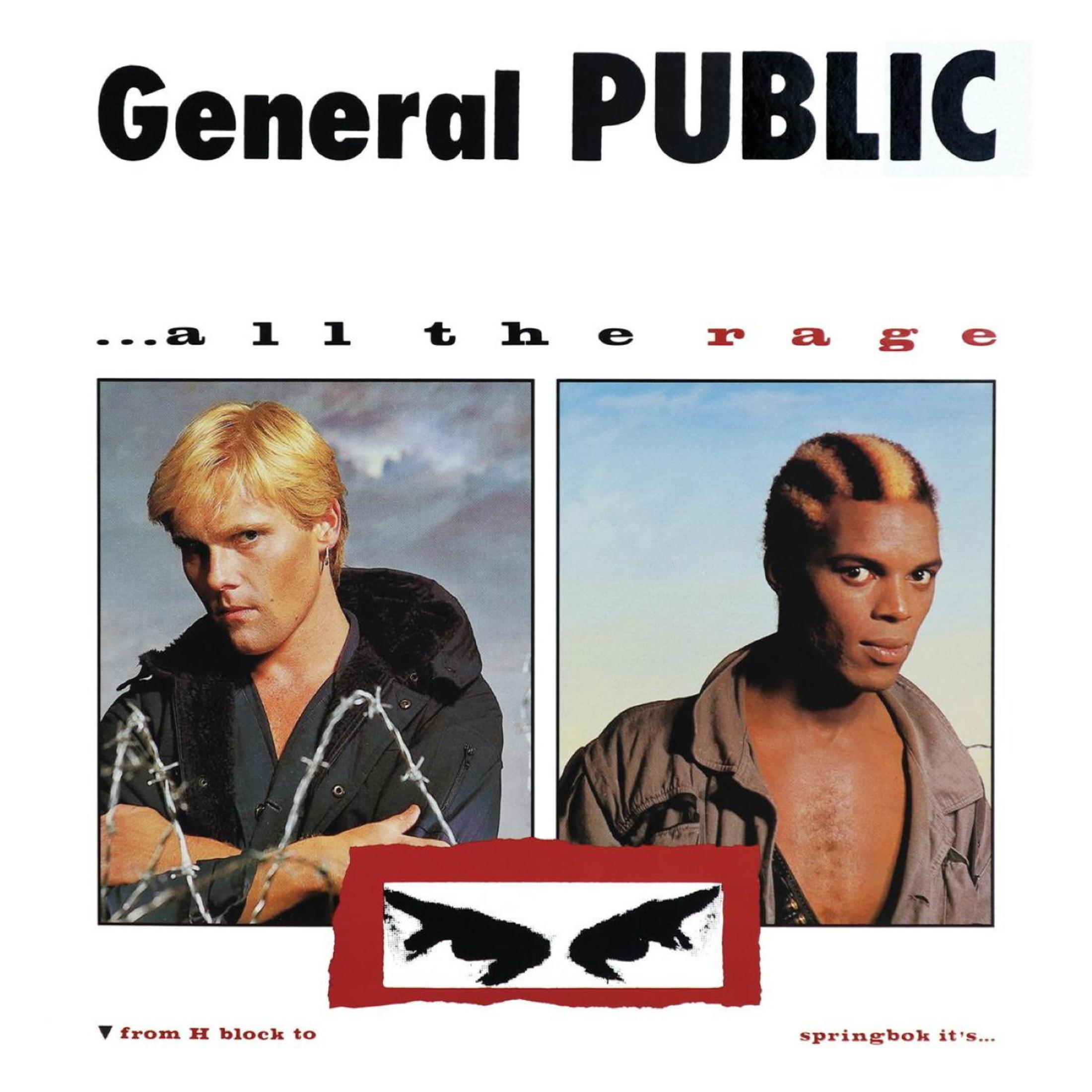 Copertina con "General PUBLIC" e due ritratti, simbolo in basso.