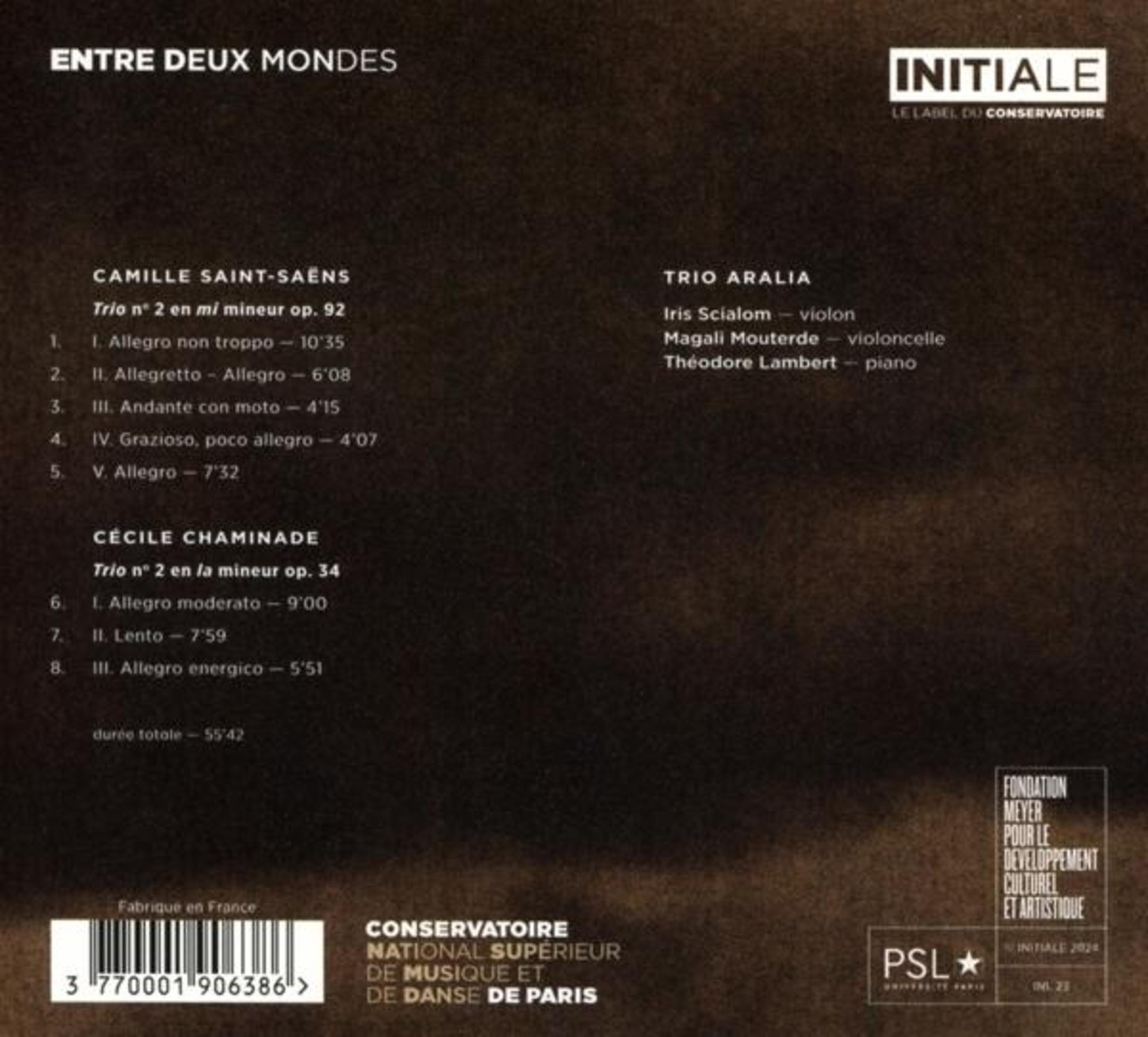 Copertina CD con titolo opera, compositori, musicisti e lista brani.