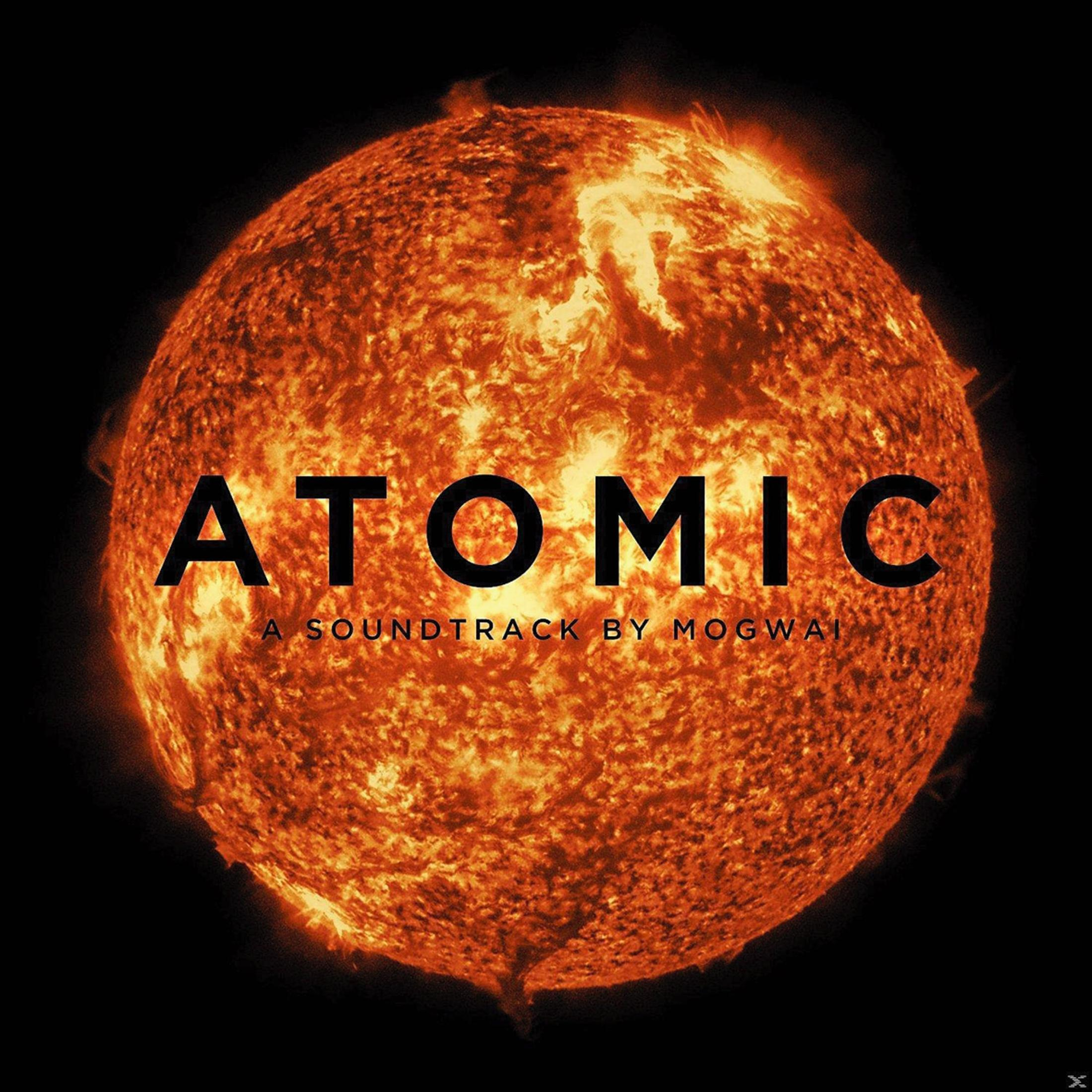 Il sole con le parole ATOMIC e A SOUNDTRACK BY MOGWAI.