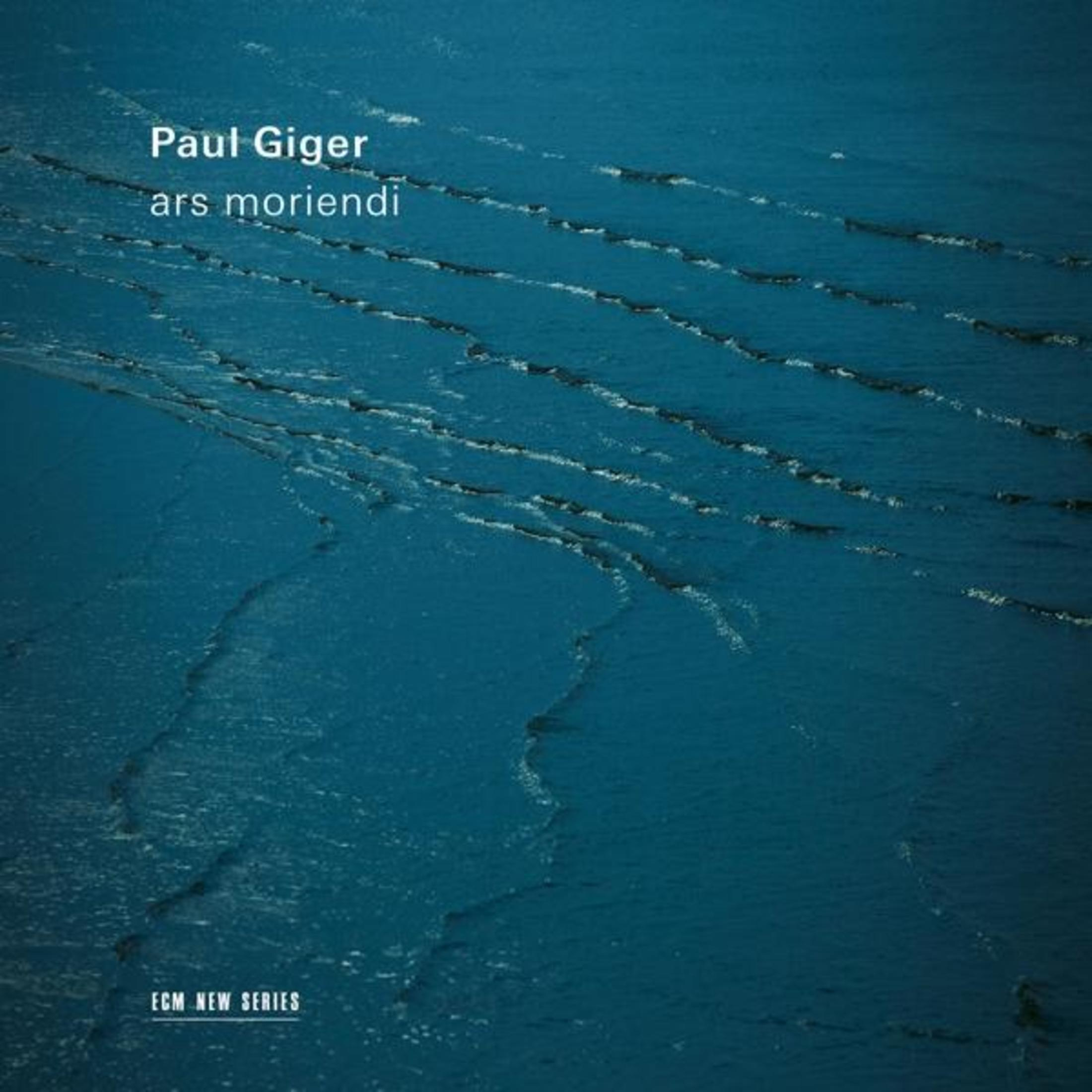 Paul Giger, Ars Moriendi, ECM New Series. Motivo ondulato su acqua blu.
