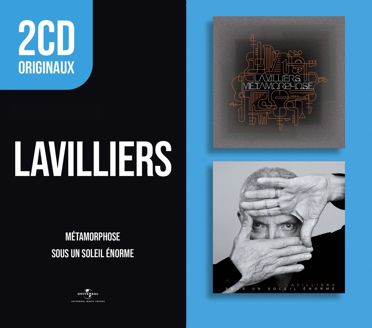 Copertina album Lavilliers: 2CD, Metamorphose, Sous un Soleil Énorme.