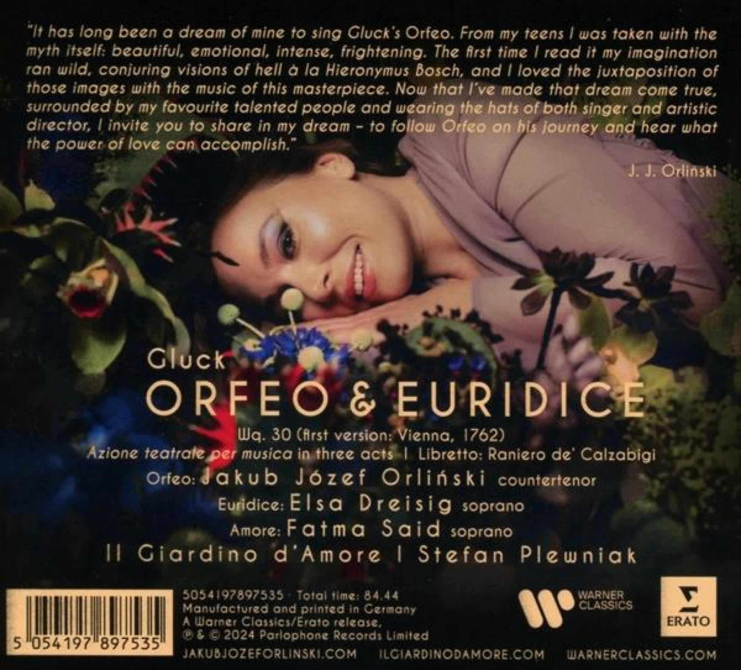 Copertina di album con donna, fiori e testo.