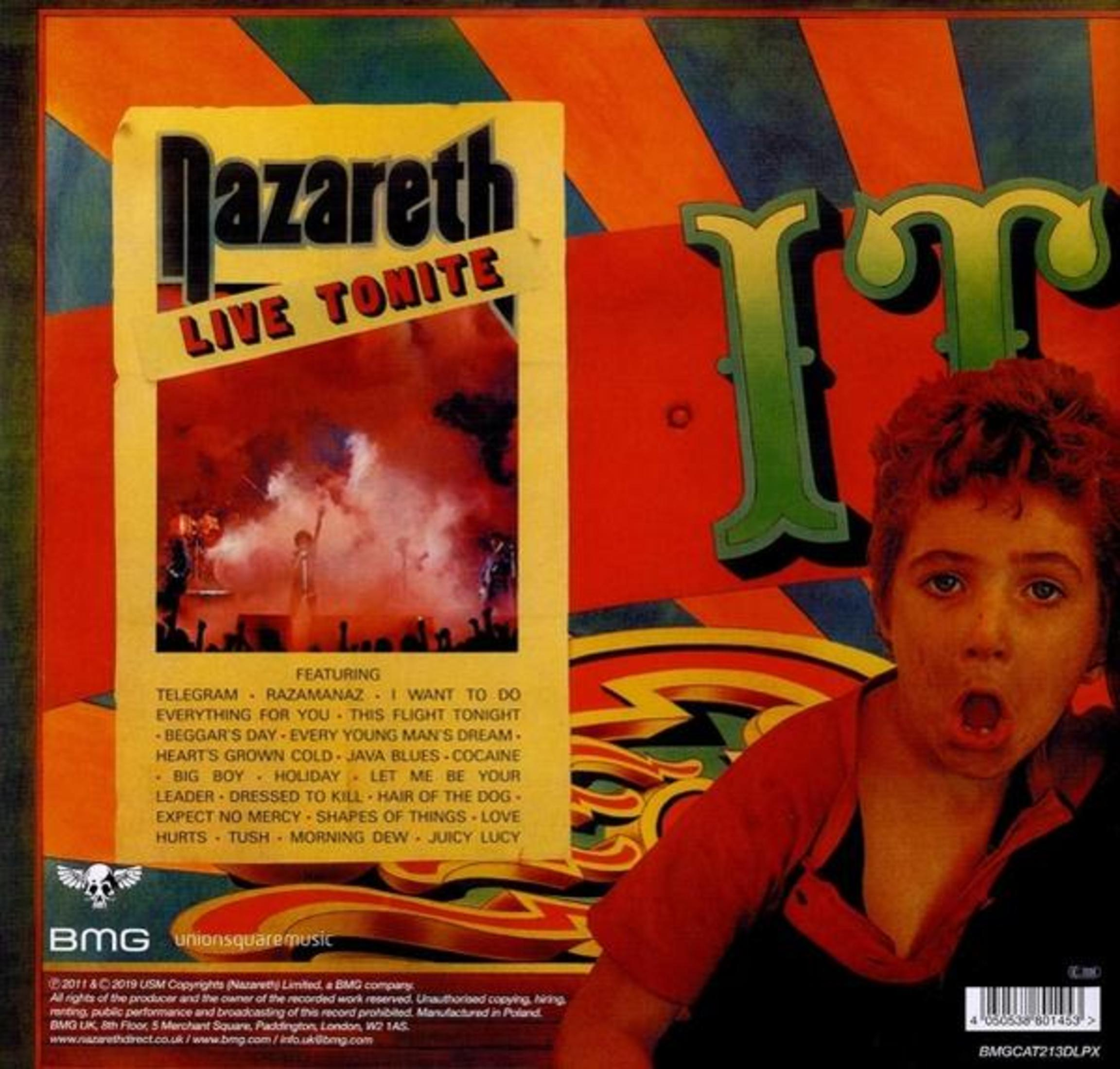 Copertina album con logo band, lista canzoni e ritratto di un ragazzo.