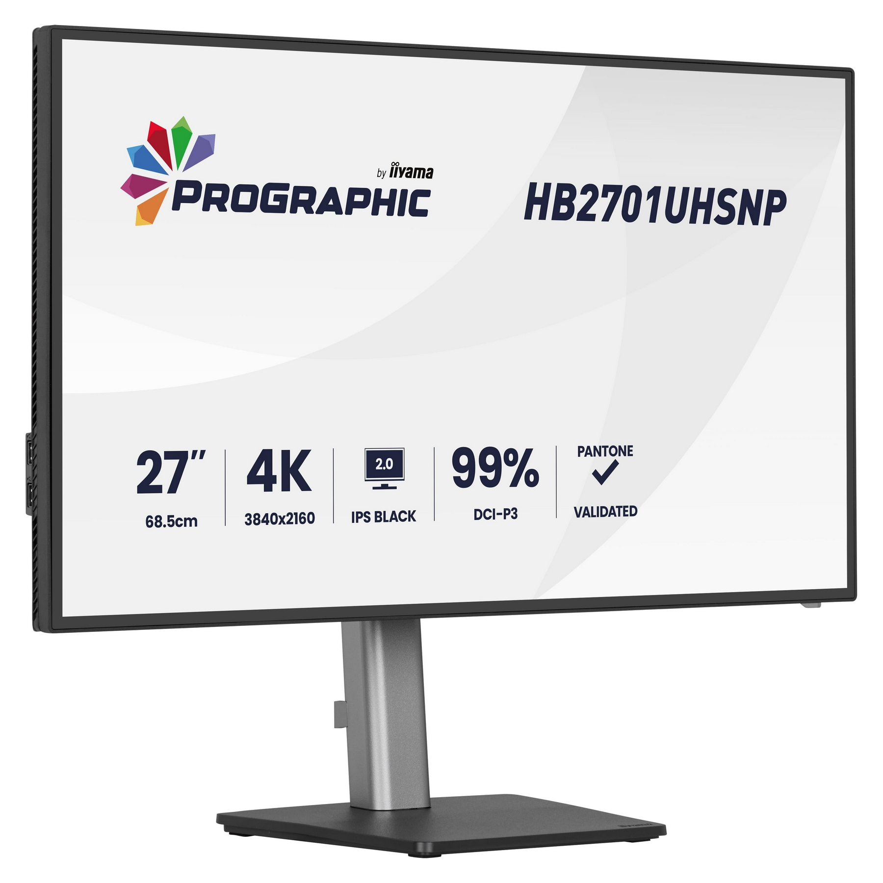 Monitor 4K IPS BLACK 27" z 99% DCI-P3, walidacja Pantone.