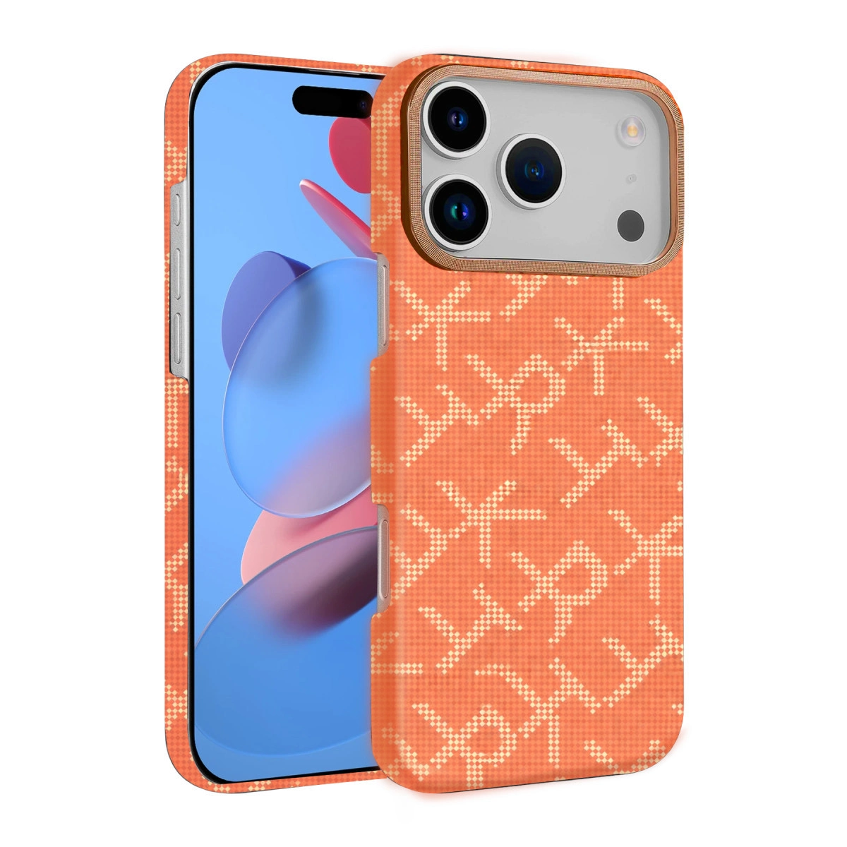 NEWFACE iPhone 17 Pro Max Uyumlu Vega Magsafe Telefon Kılıfı Turuncu