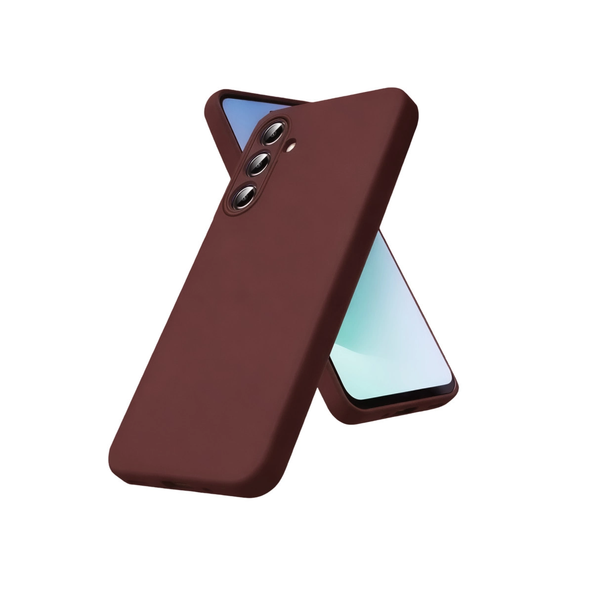 NEWFACE Samsung Galaxy A57 5G Uyumlu First Silikon Telefon Kılıfı Kırmızı