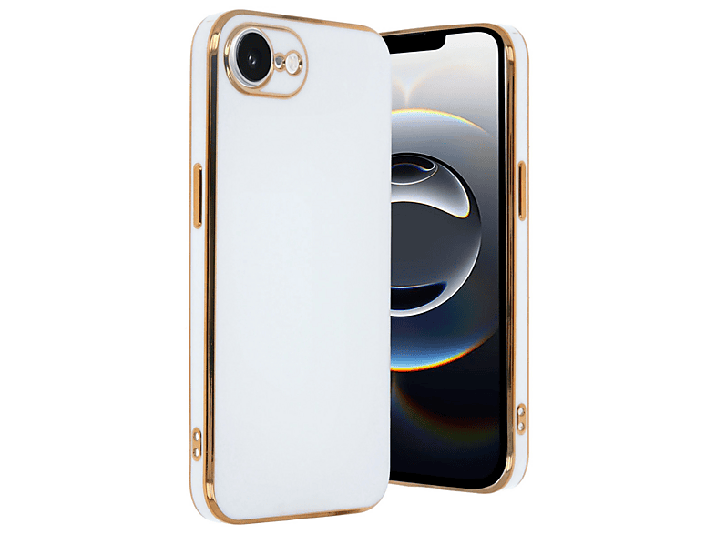 NEWFACE iPhone 16e Uyumlu Volet Silikon Telefon Kılıfı Beyaz