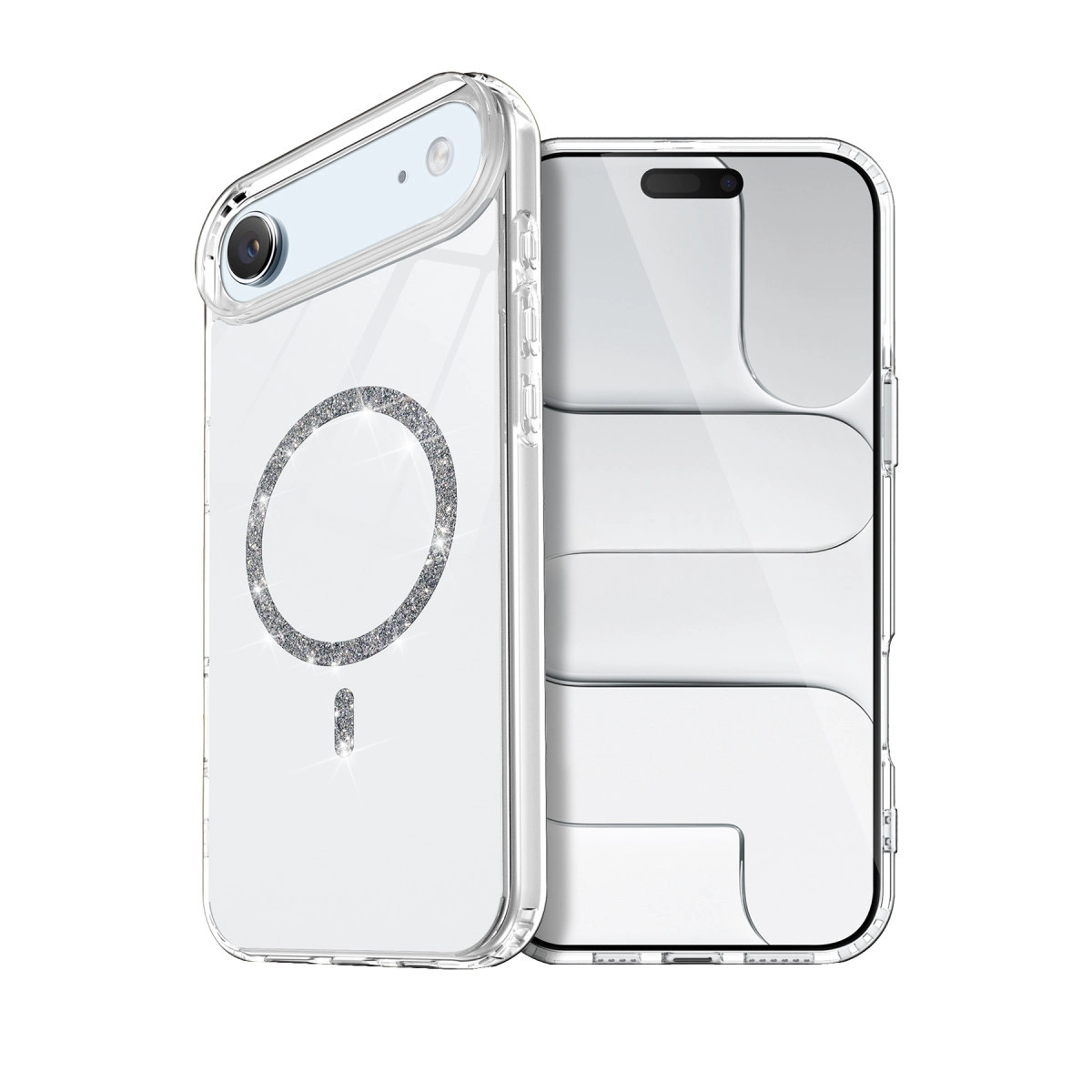 NEWFACE iPhone 17 Air Uyumlu Live Diamond Magsafe Telefon Kılıfı Şeffaf