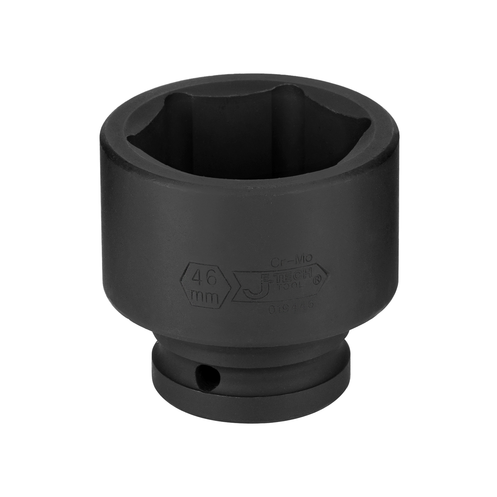 Bussola nera 6 punte 46mm, Cr-Mo J-Tech Tool.