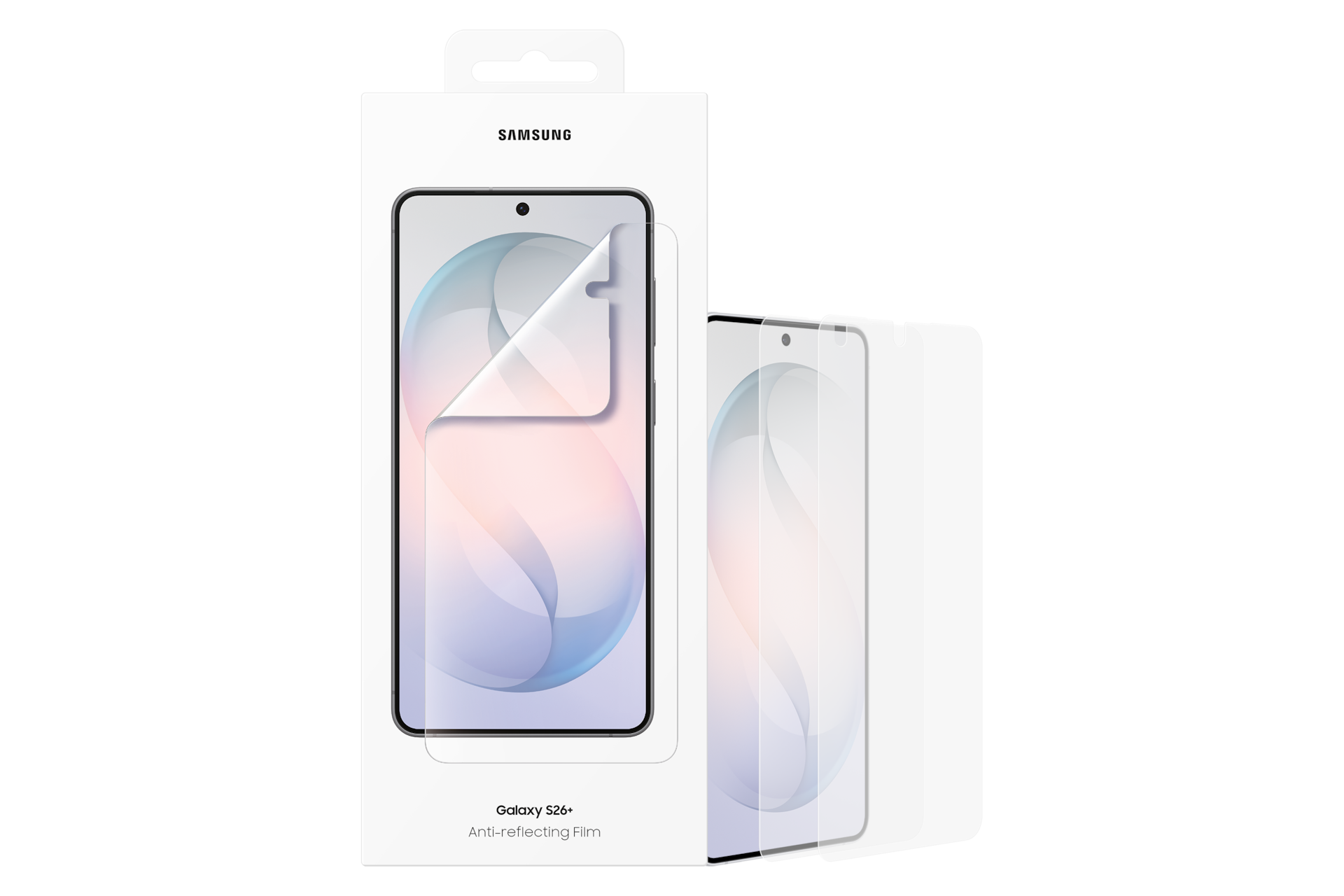 Samsung Galaxy S26+ anti-reflecterende screenprotector.