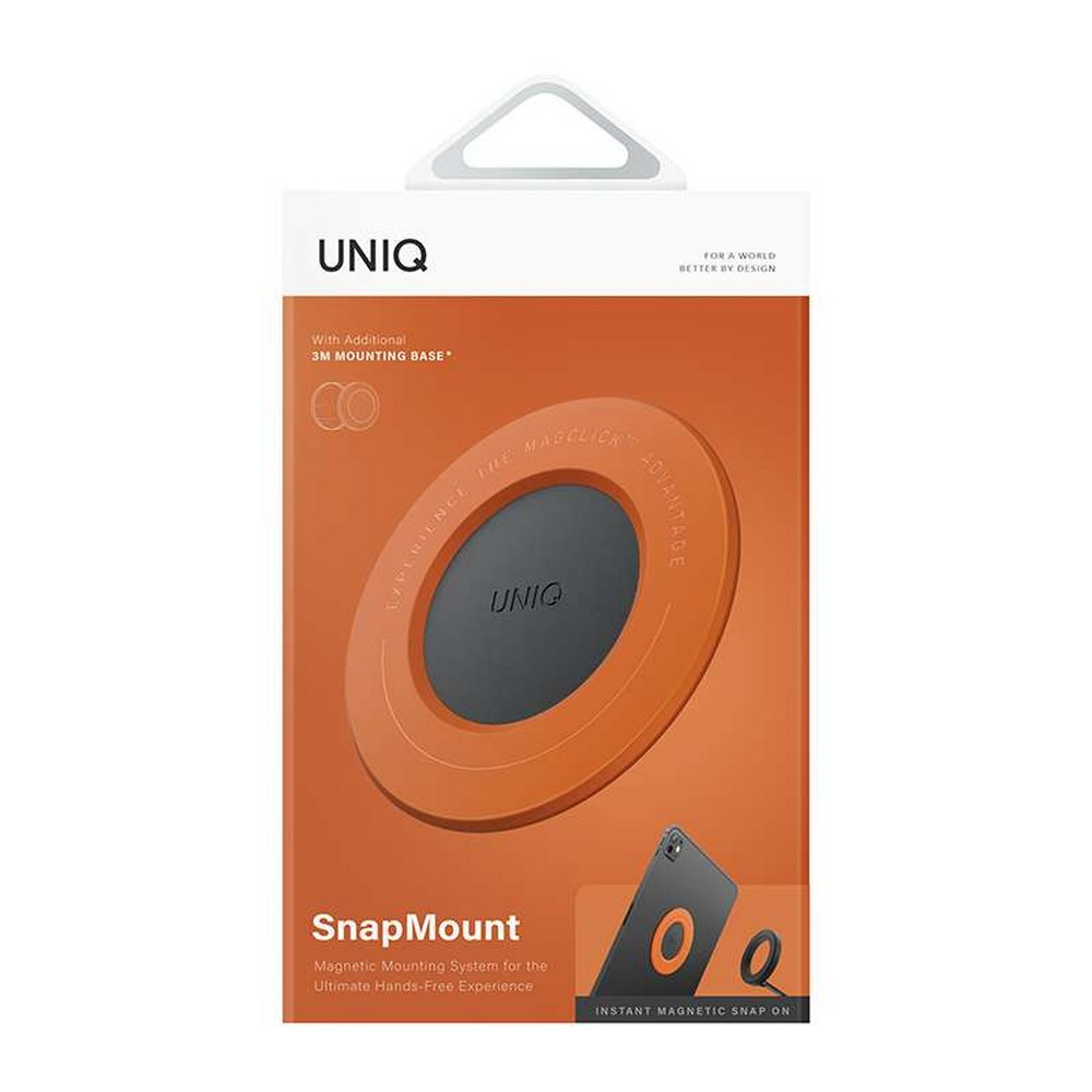 UNIQ SnapMount manyetik montaj sistemi ambalajı.