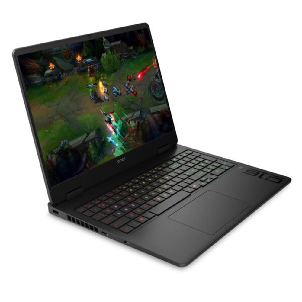 League of Legends oyununu gösteren aydınlatmalı klavyeli siyah dizüstü bilgisayar.