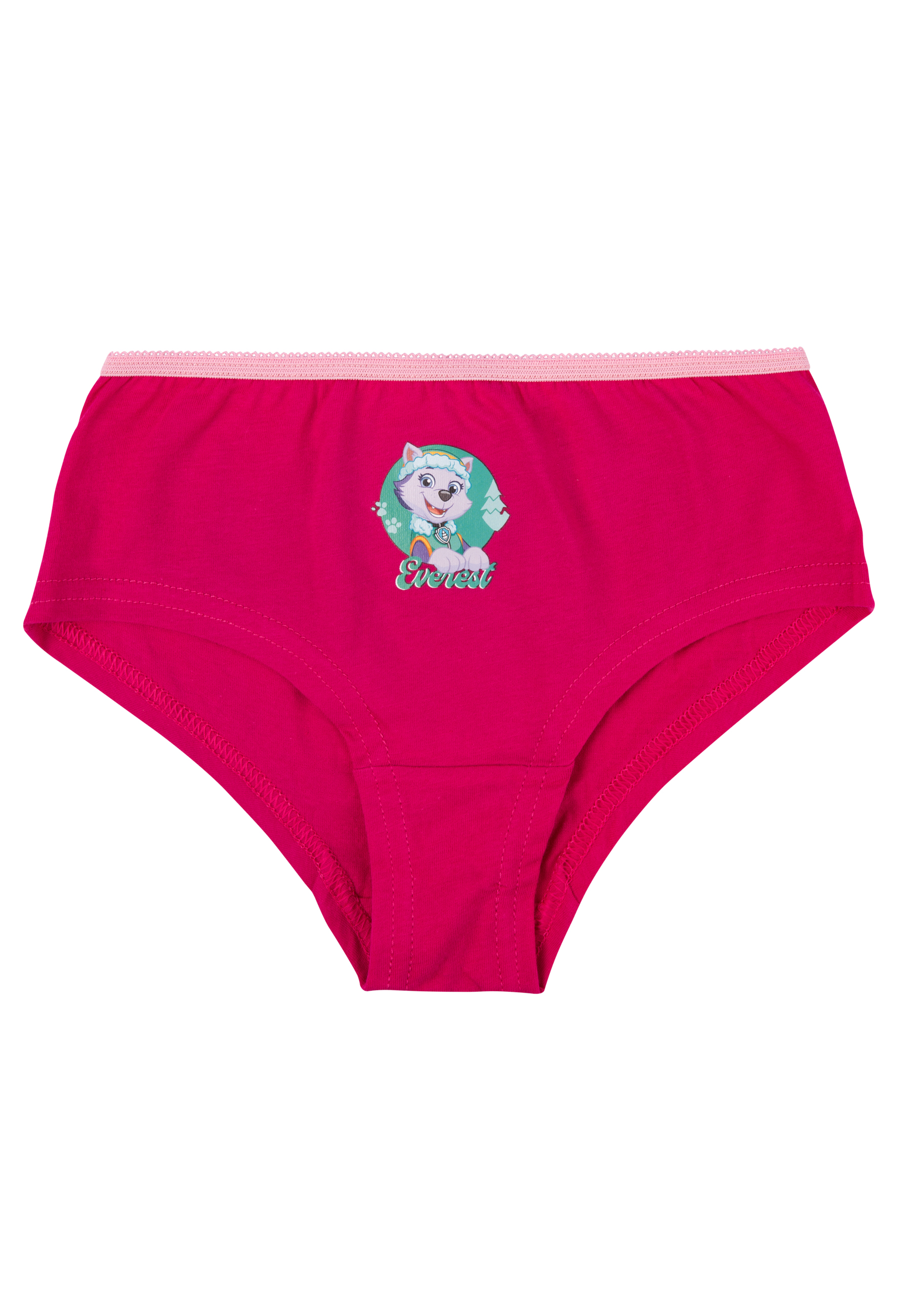 Ein pinker Slip mit einem Aufdruck von Everest aus Paw Patrol.
