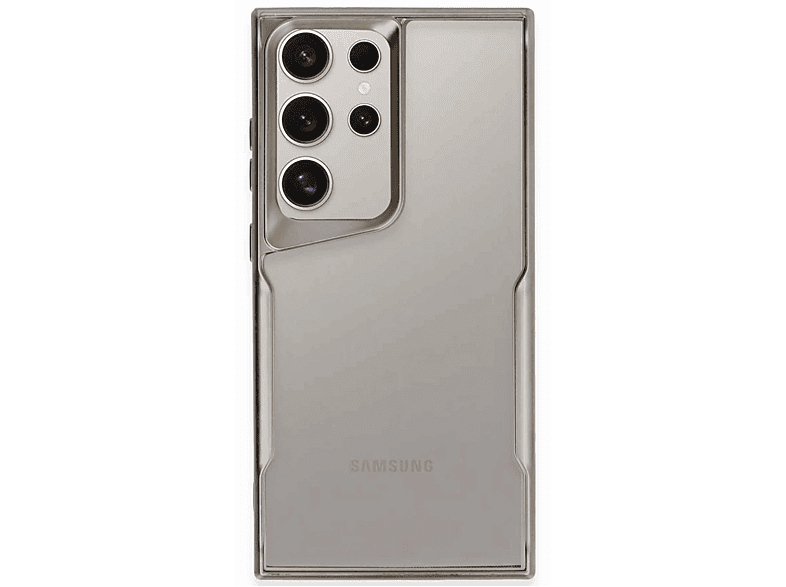 NEWFACE Samsung Galaxy S24 Ultra Uyumlu Boyi Silikon Telefon Kılıfı Titanyum Gri