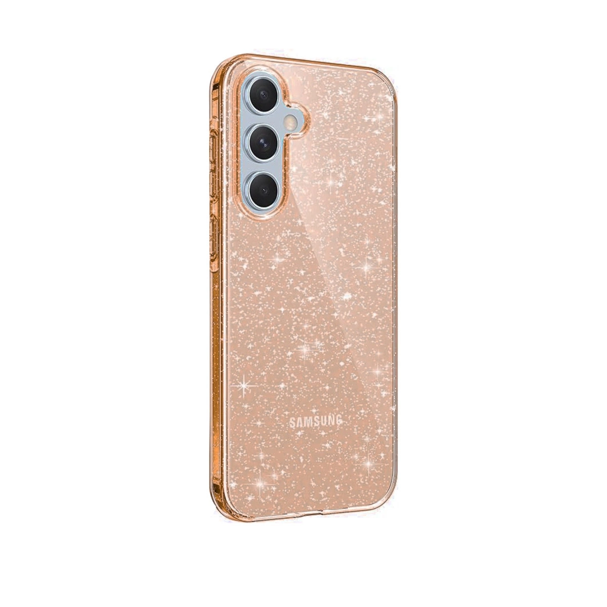 NEWFACE Samsung Galaxy A15 4g Uyumlu Glow Telefon Kılıfı Turuncu
