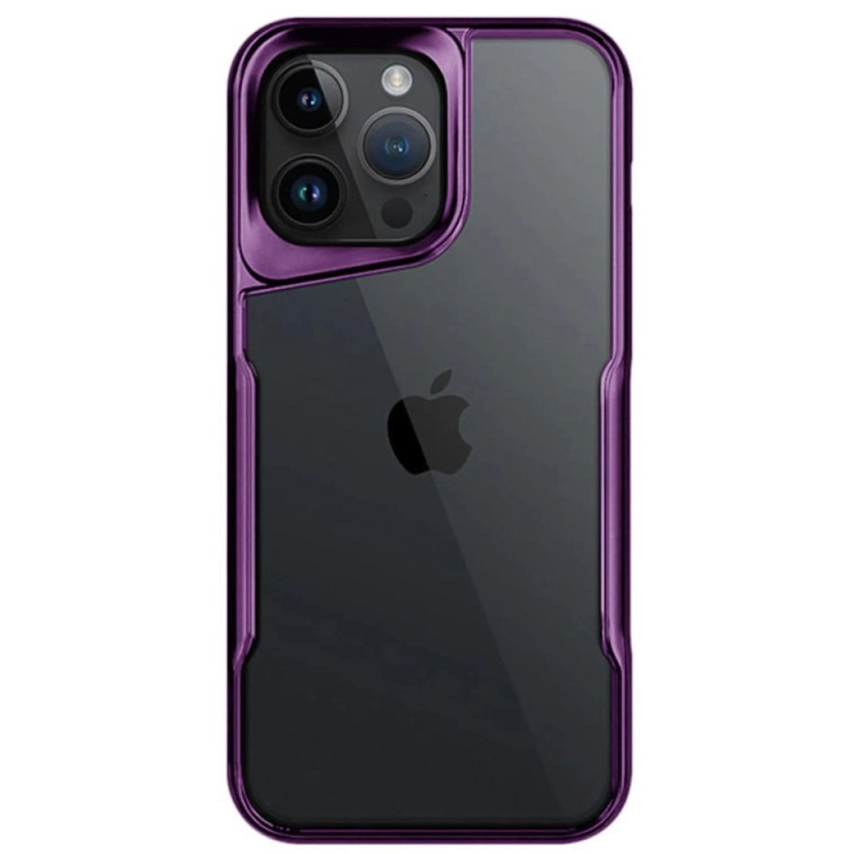 NEWFACE iPhone 15 Pro Max Uyumlu Boyi Silikon Telefon Kılıfı Derin Mor