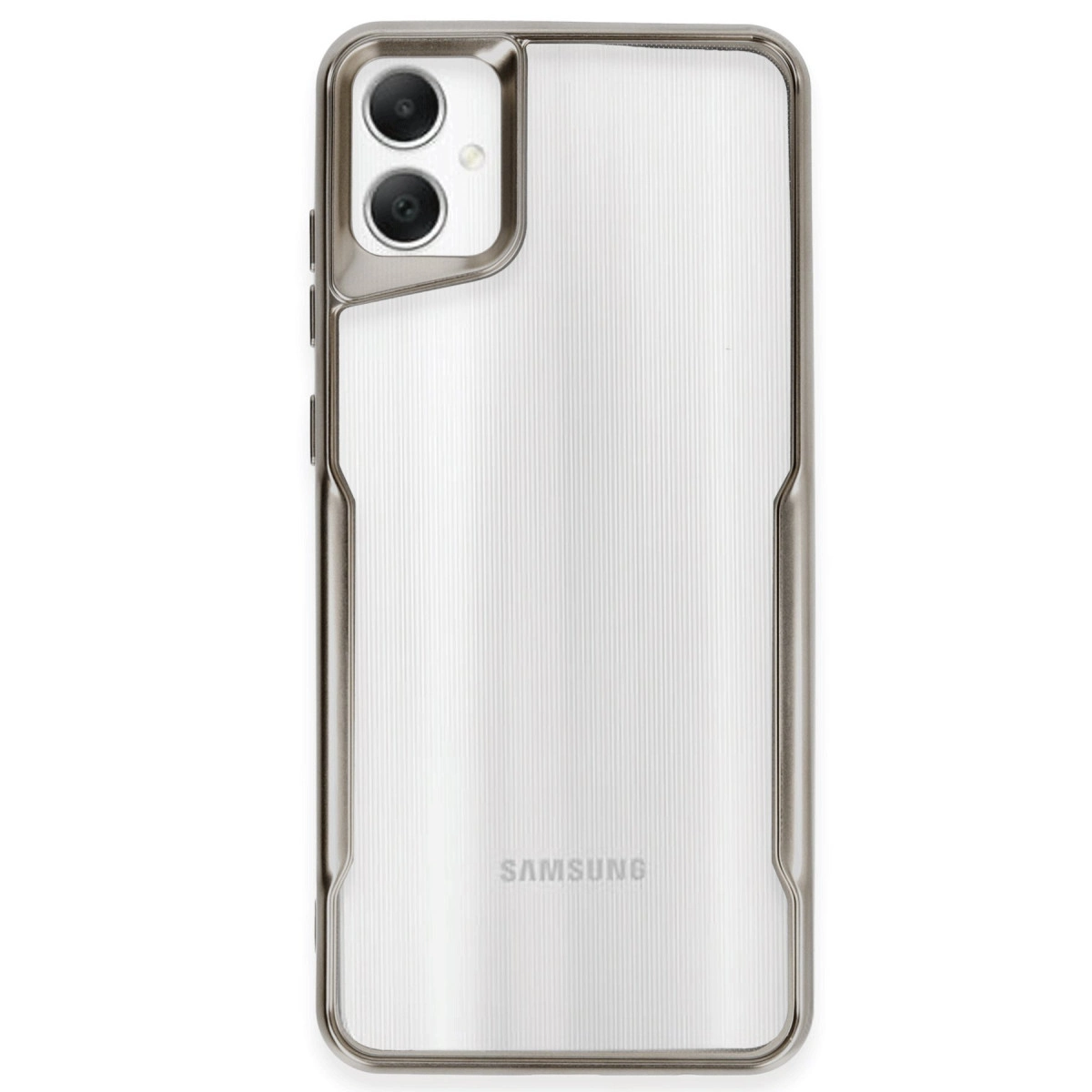 NEWFACE Samsung Galaxy A05 Uyumlu Boyi Silikon Telefon Kılıfı Titanyum Gri