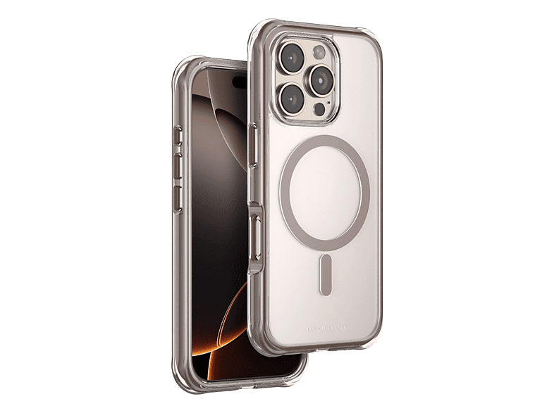 NEWFACE iPhone 16 Pro Max Uyumlu Hulk Magsafe Telefon Kılıfı Çöl Titanyum