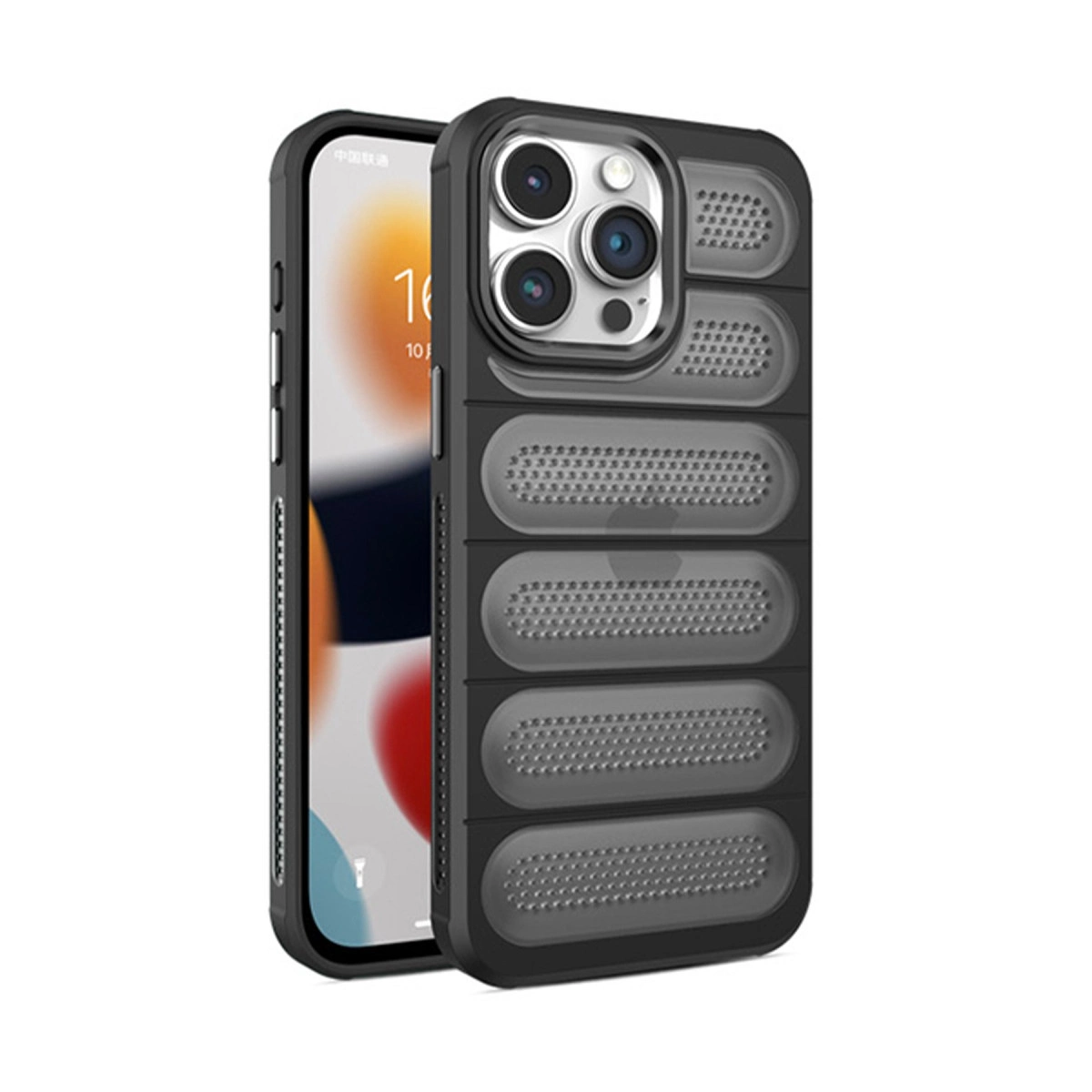 NEWFACE iPhone 14 Pro Uyumlu Airmax Silikon Telefon Kılıfı Siyah