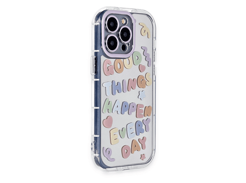 NEWFACE iPhone 15 Pro Max Uyumlu Reflexion Desenli Telefon Kılıfı Çok Renkli