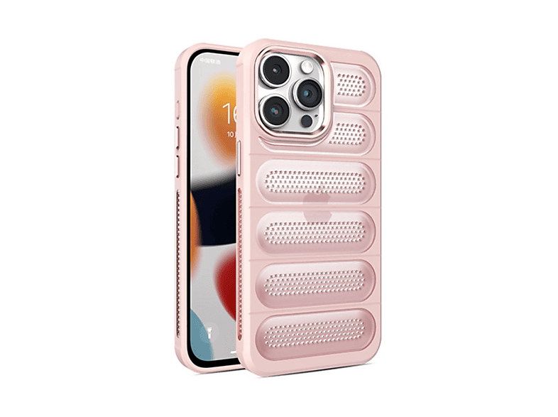 NEWFACE iPhone 15 Pro Uyumlu Airmax Silikon Telefon Kılıfı Pembe