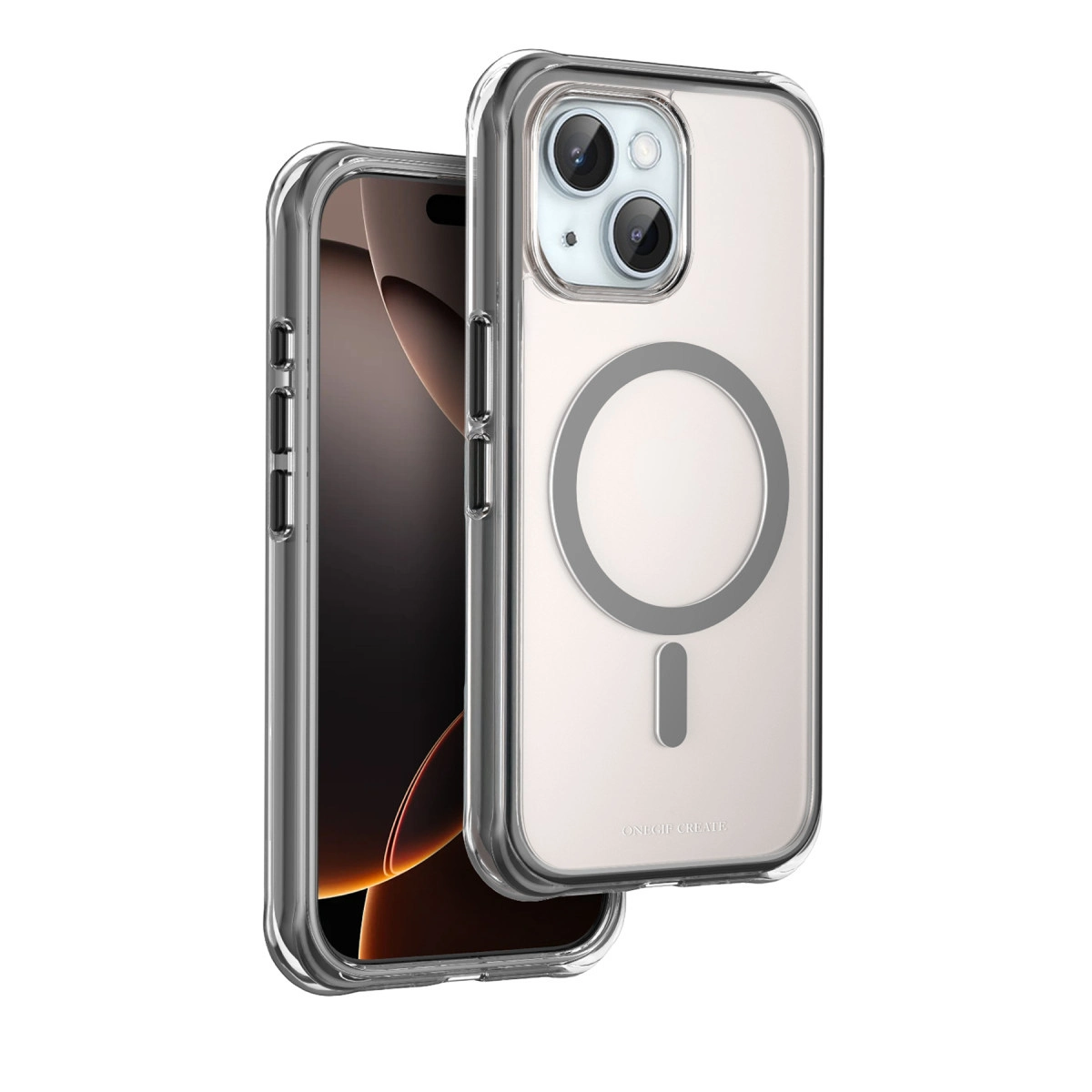 NEWFACE iPhone 15 Uyumlu Hulk Magsafe Telefon Kılıfı Siyah