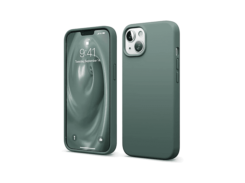 NEWFACE iPhone 14 Uyumlu First Silikon Telefon Kılıfı Koyu Yeşil